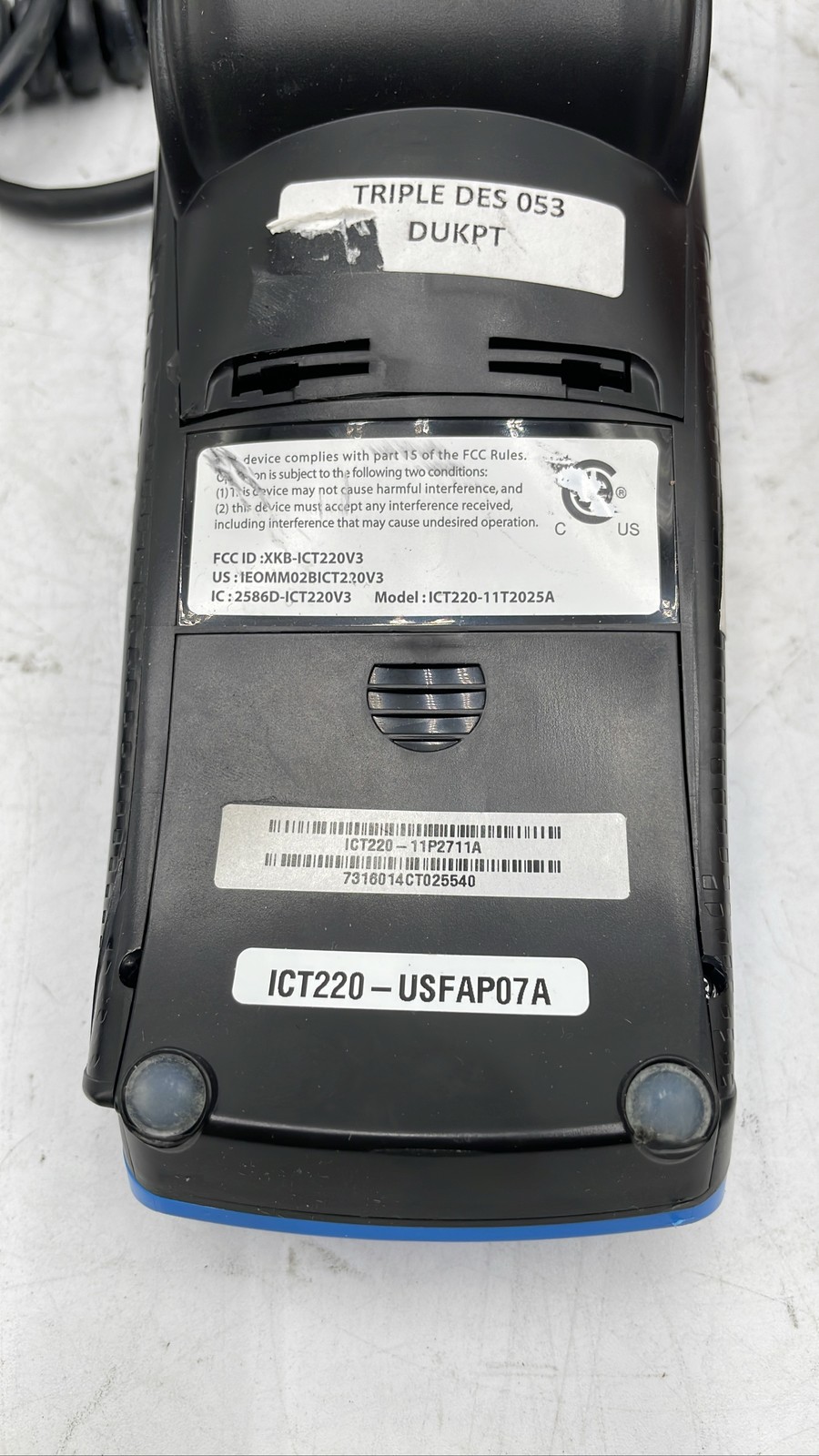 VeriFone FD55 & Ingenico iCT220 POS Payment Terminals For Parts Lot Of 2