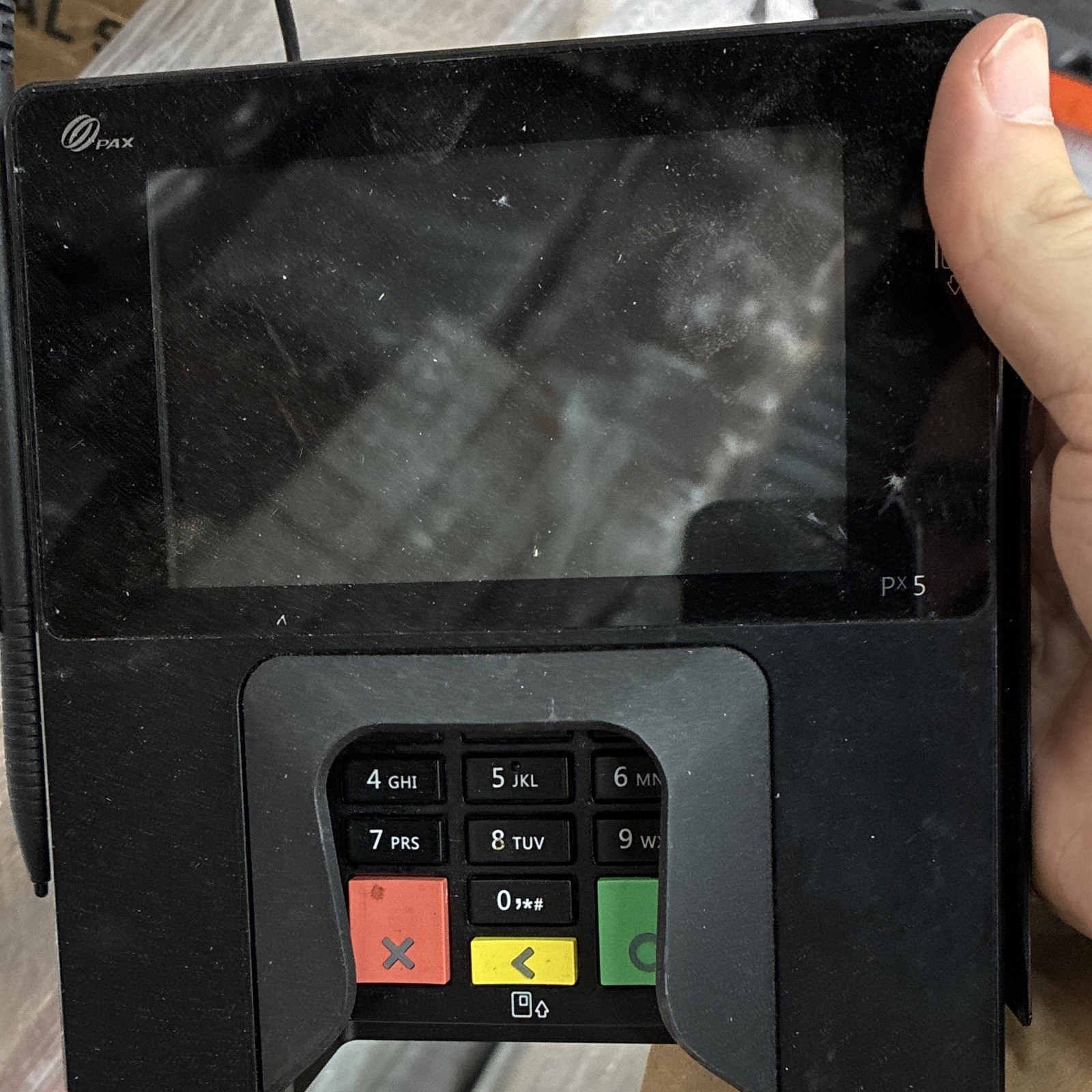 PAX PX5 Wired POS Credit Card Terminal Reader w/ Keypad, Android Compatible