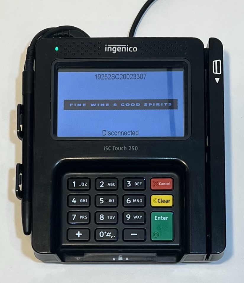 Ingenico ISC TOUCH 250-V4 Smart Credit Card Reader (No Power Cables Included)