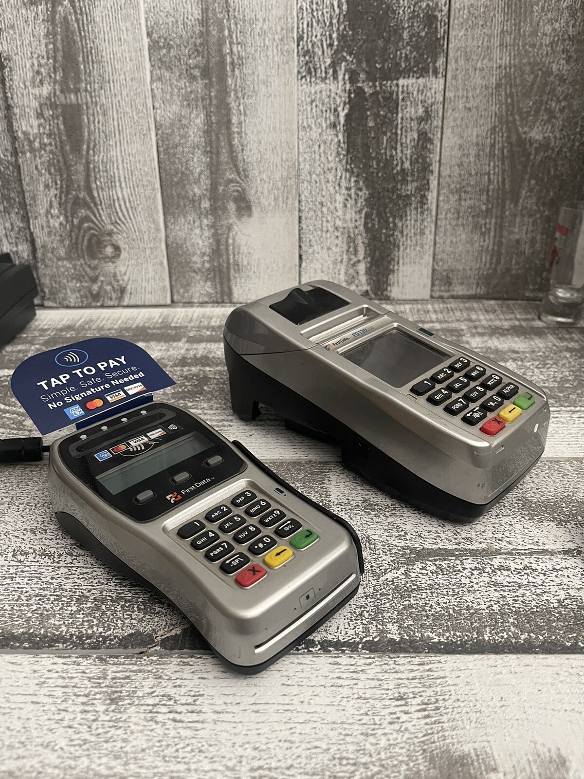 First Data FD130 EMV NFC Dial/IP Credit Card Machine & First Data FD 35