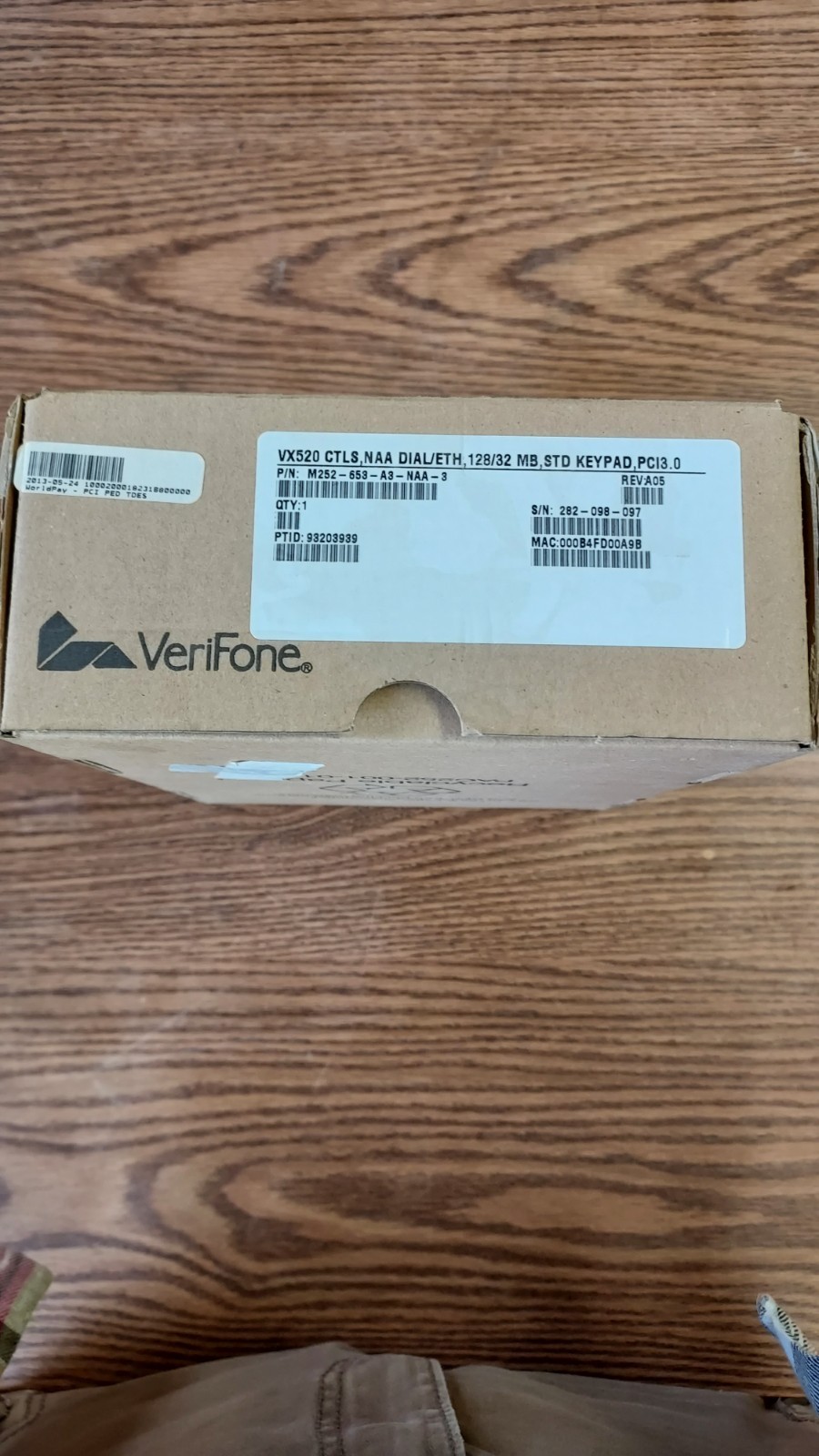 Verifone VX520 CTLS Credit Card Terminal Machine M252-653-A3-NAA-3 NOS