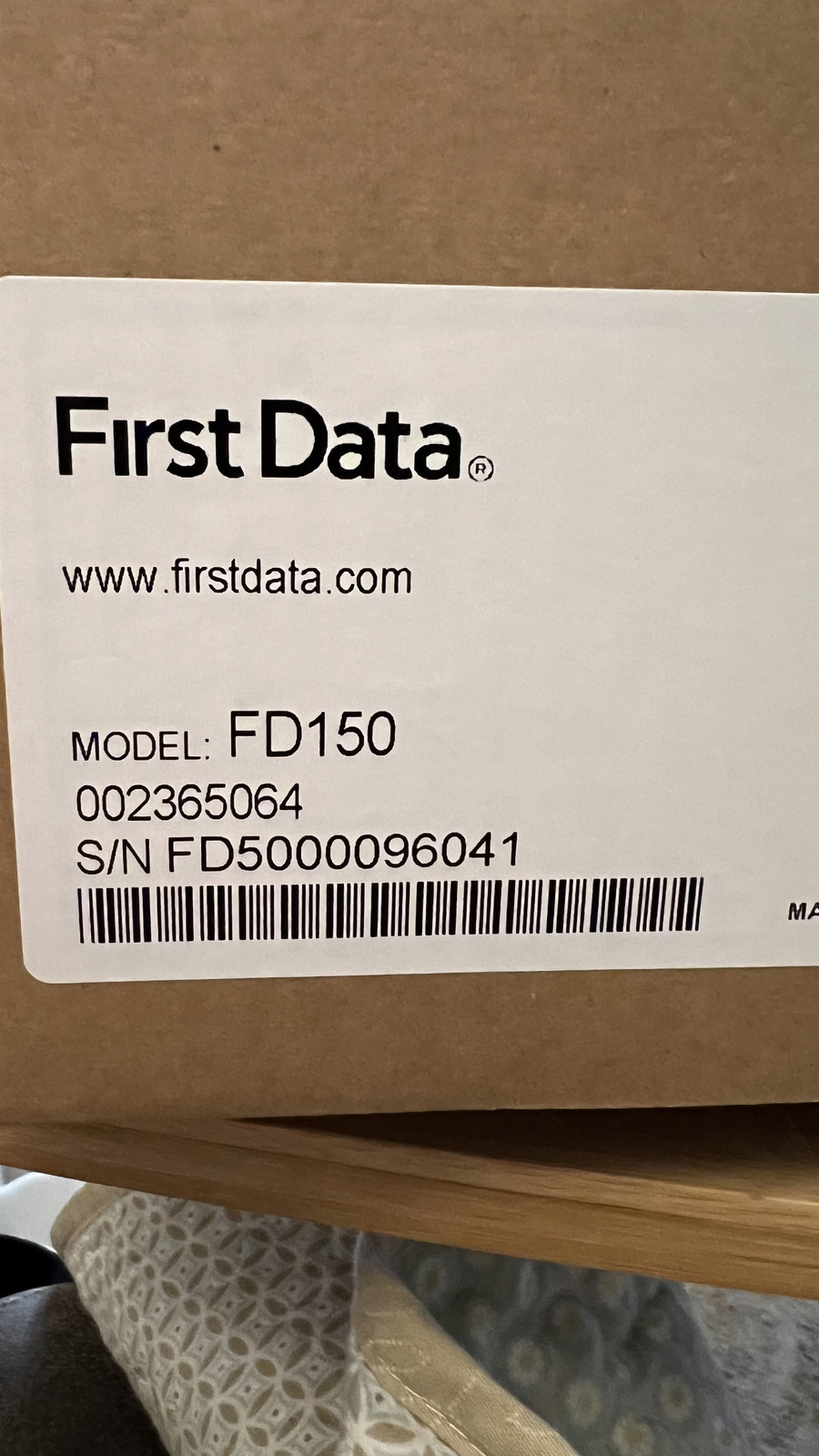 First Data FD150 EMV CTLS Credit Card Terminal