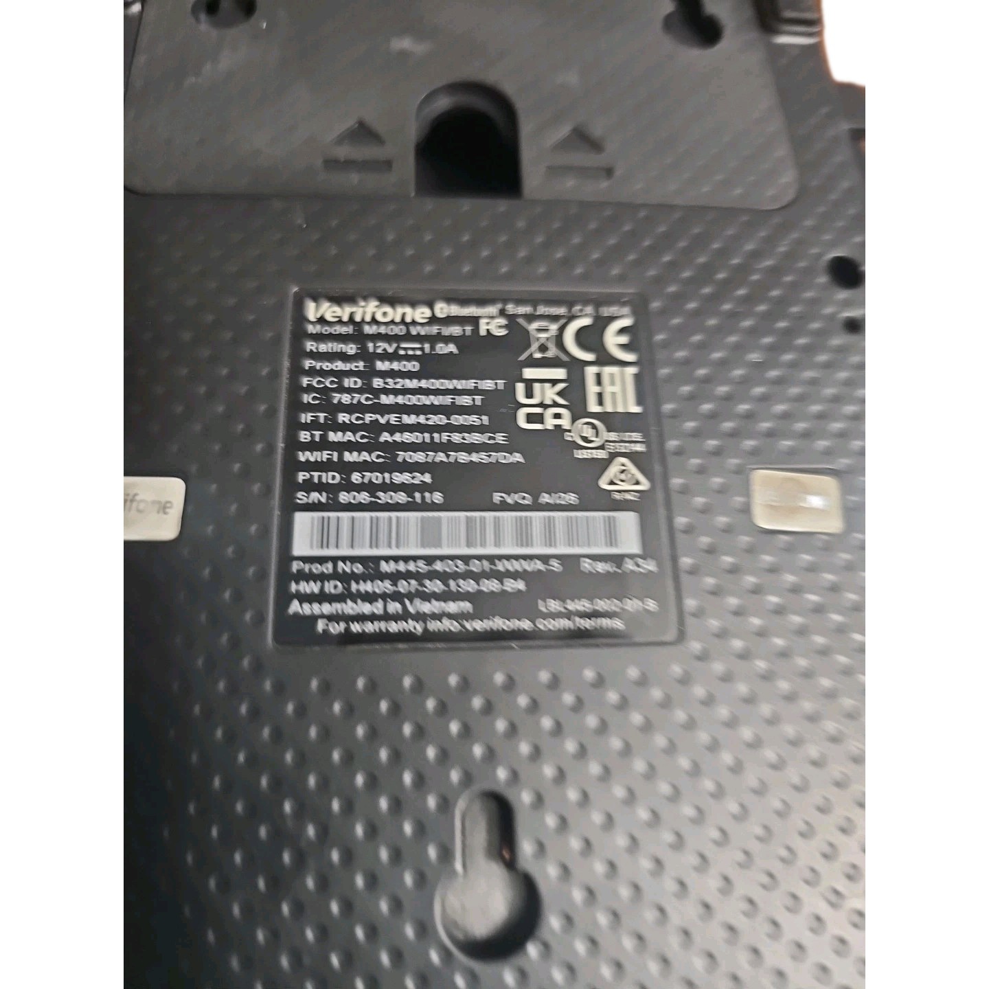 *AS IS* Verifone M400 WIFI/BT Credit Card Payment Terminal READ
