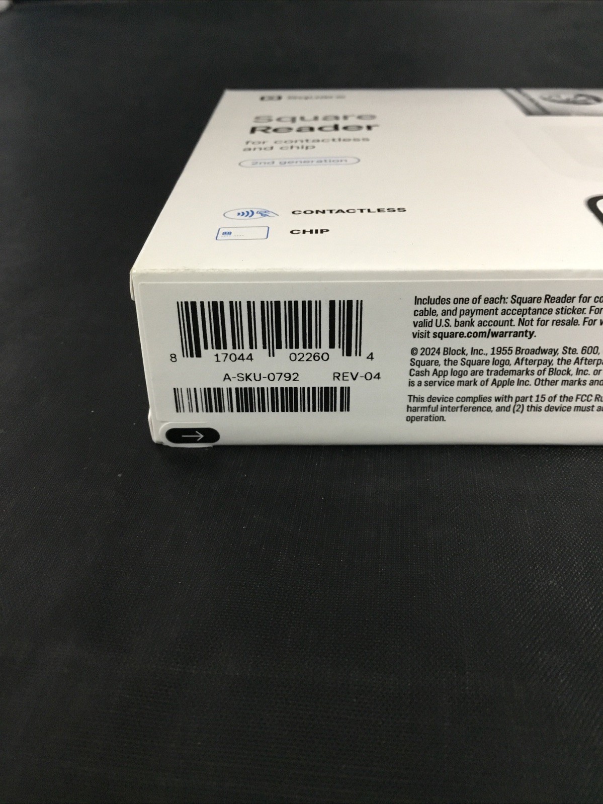 Authentic Square Credit Card Reader for Contactless & Chip (2ND GEN) Brand New