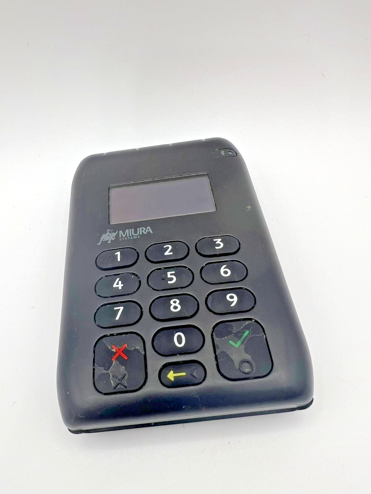 Miura Systems Credit Card Reader Machine Black Bluetooth Compact Digital Display