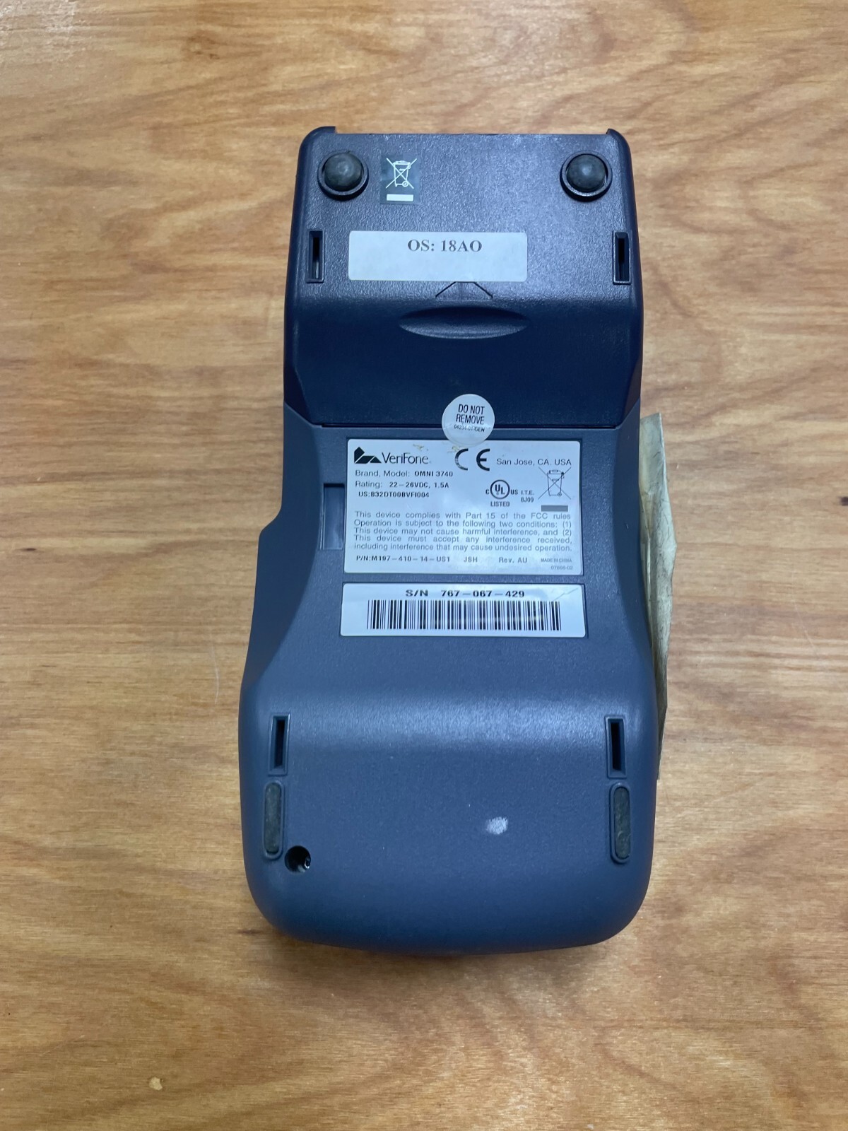 Lot 5 Untested Card Readers, 2 Verifone VX805, 2 ingenico iPP350, Verifone 3740