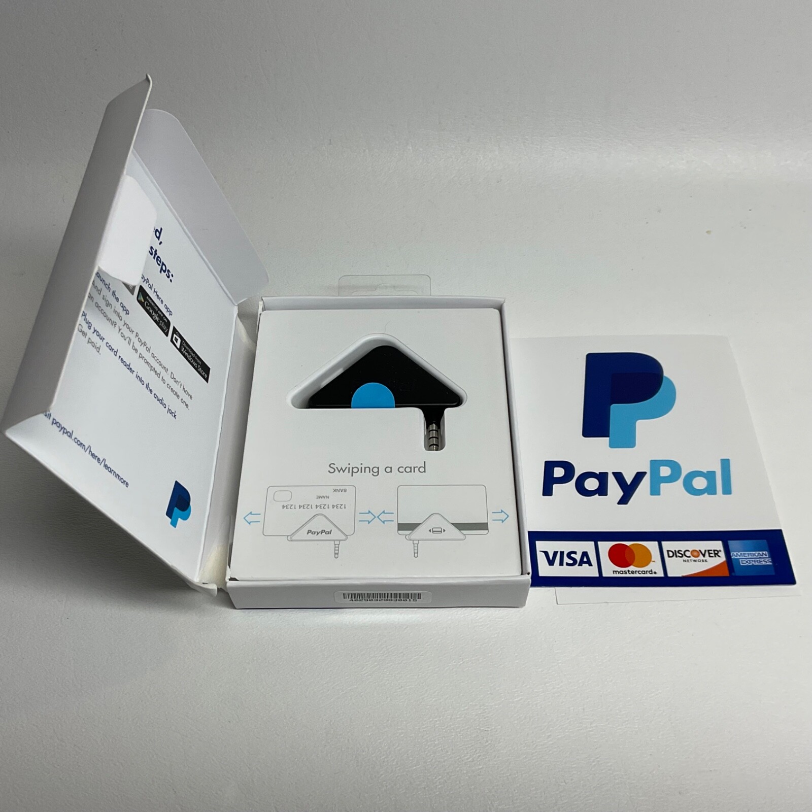 PayPal Mobile Triangular AUX 3.5mm Port Headphone Jack Credit Debit Card Reader