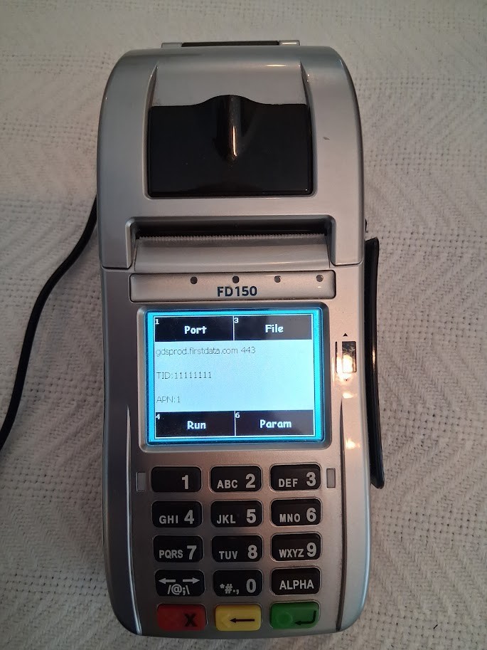FD150 Terminal – unlocked/blank – EMV – ready for a new download
