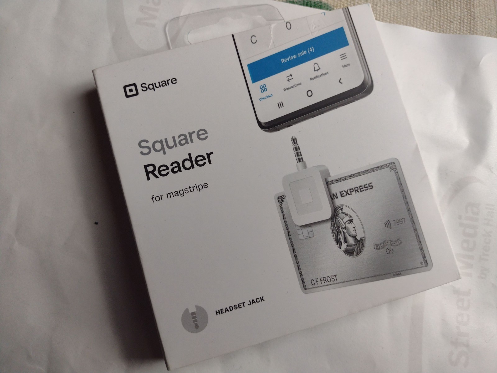 Square Reader for Magstripe with Headset Jack Credit Card Reader IOS/Android