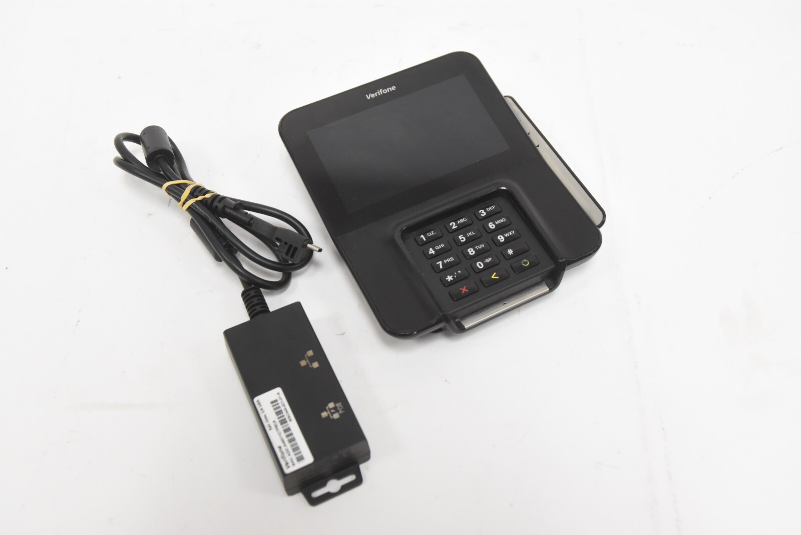 AS-IS Verifone M400 WIFI/BT Card Payment Terminal Pin Pad w M4 PoE ETH Adapter