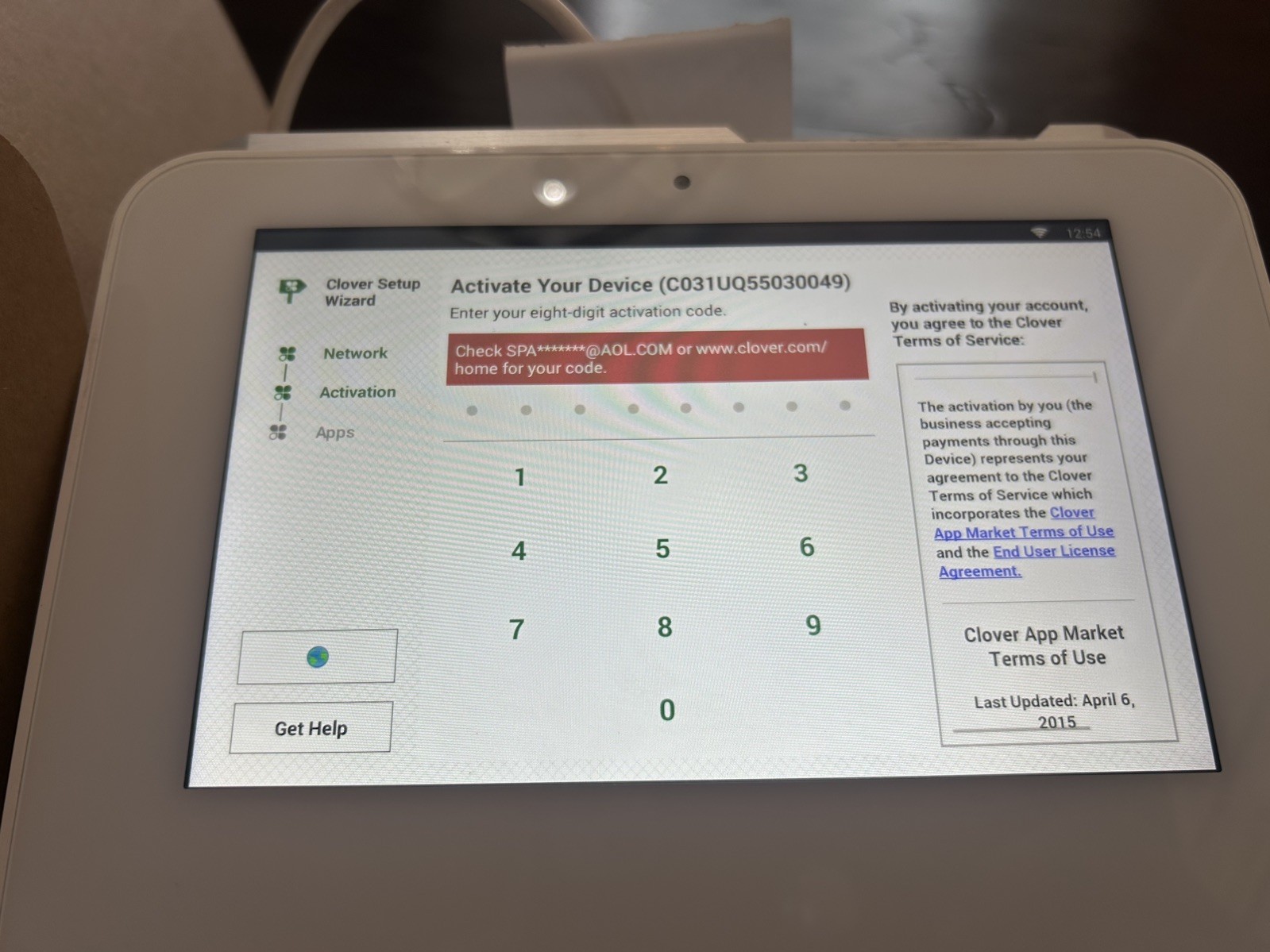 Clover Mini Wi-Fi POS System 2015 *READ DESCRIPTION*