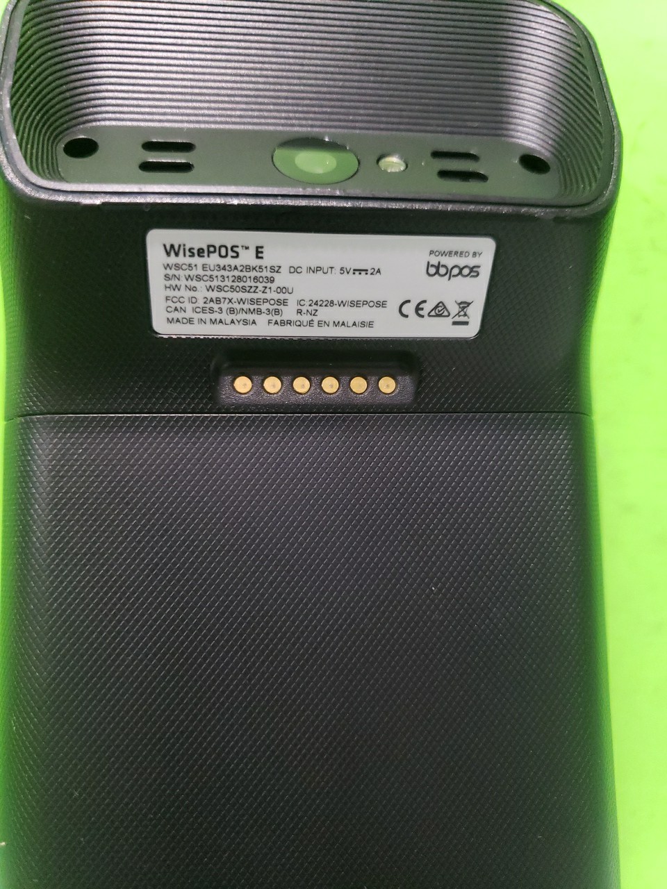 Wired POS Wiselpos E Credit Card Terminal Reader Good Condition