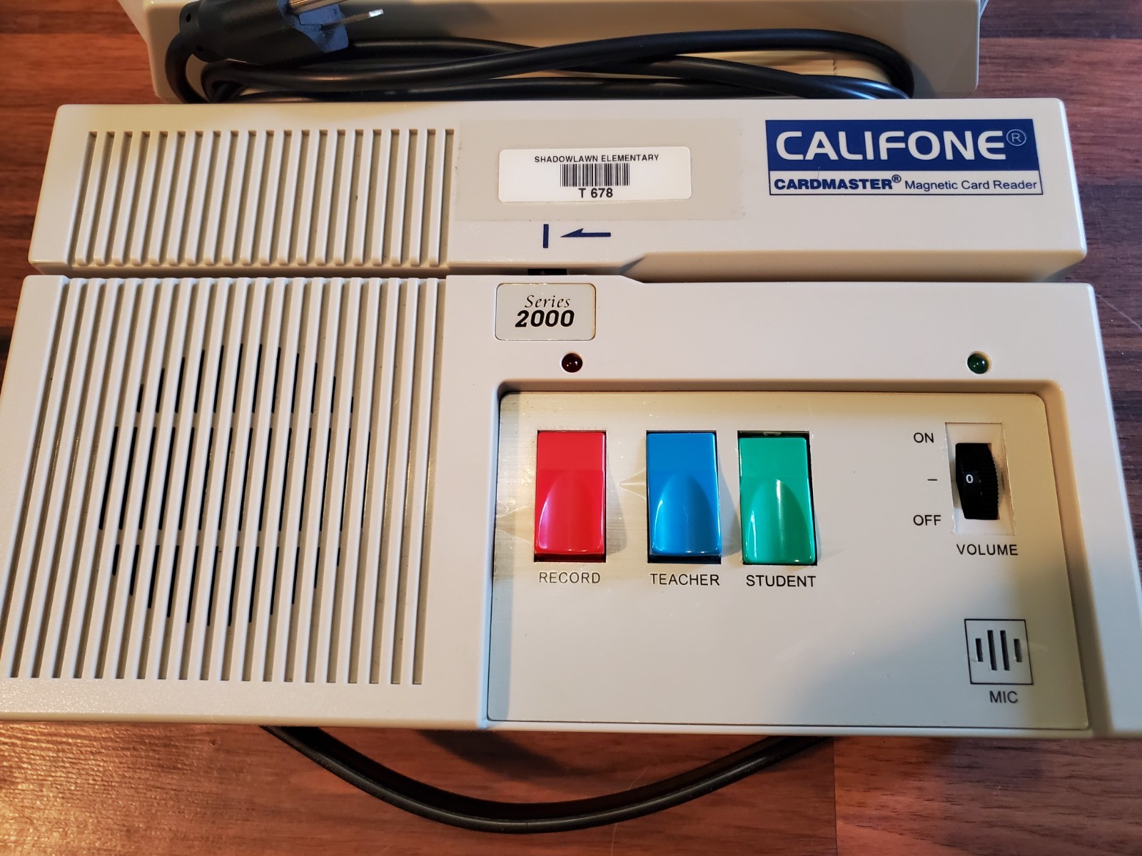 Califone CardMaster Magnetic Card Reader Series 2000 2010