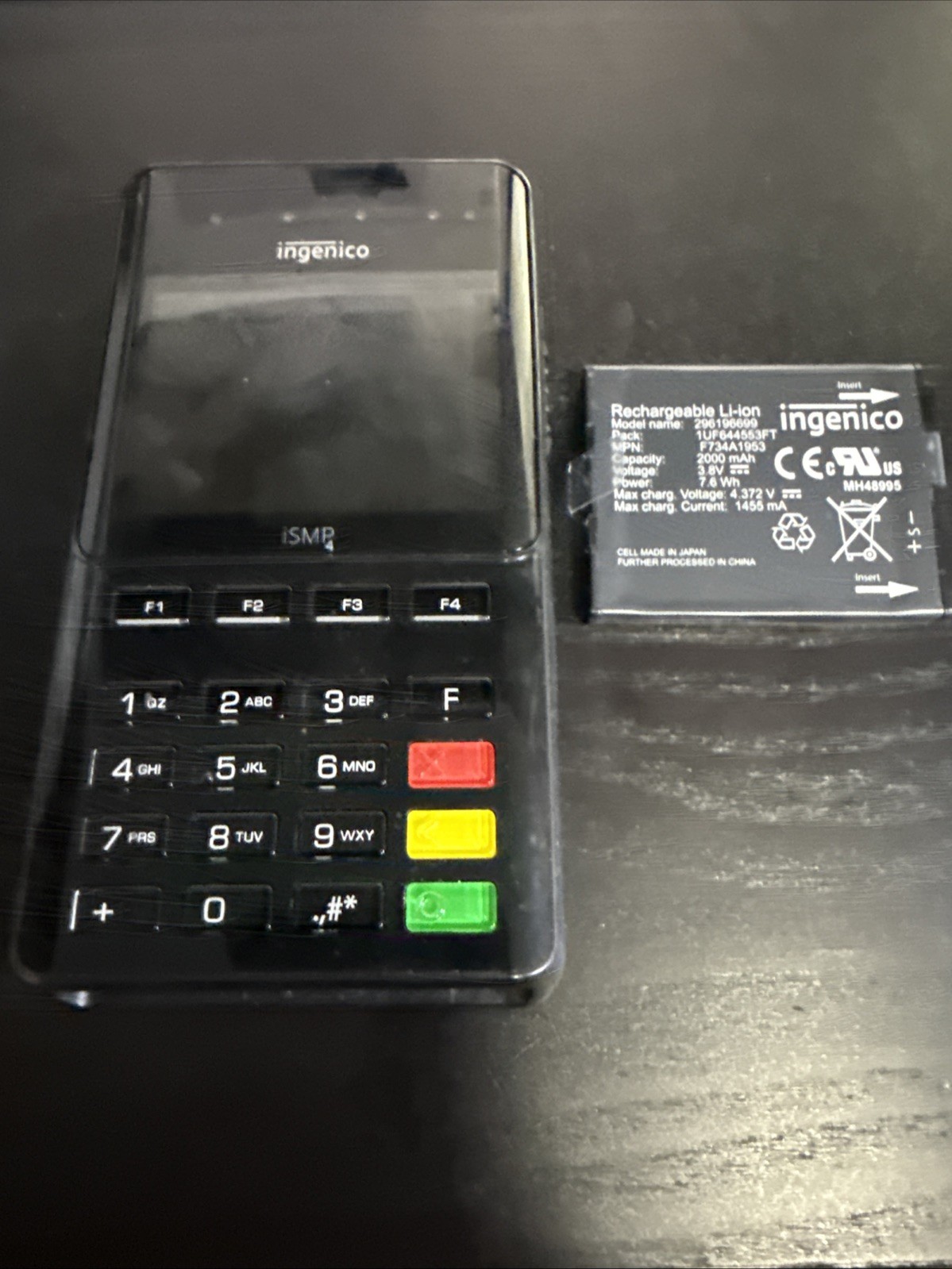 Ingenico ISMP4 Credit Card Reader IMP657 Black