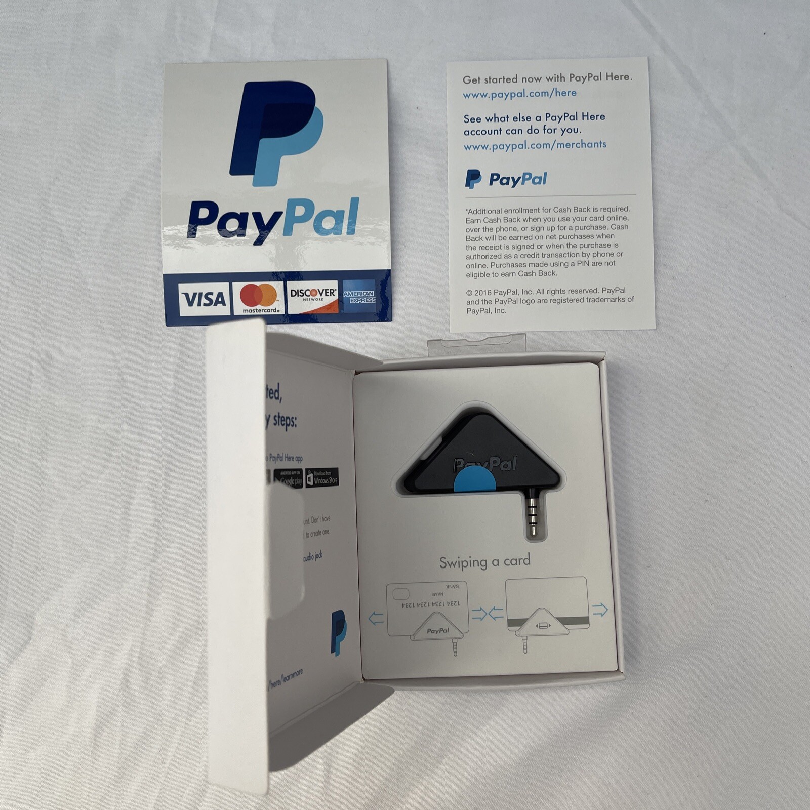 Paypal Mobile Card Reader Scanner Point Of Sale Device iPhone Android Windows