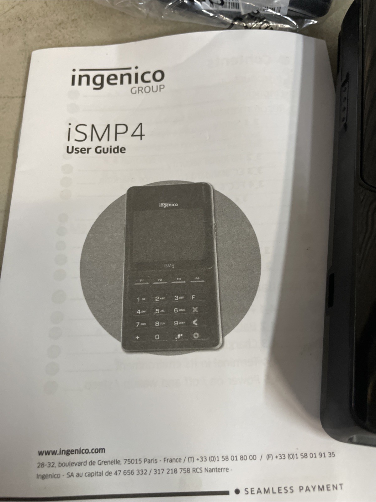Ingenico iSMP4 Bluetooth Credit Card Terminal Reader