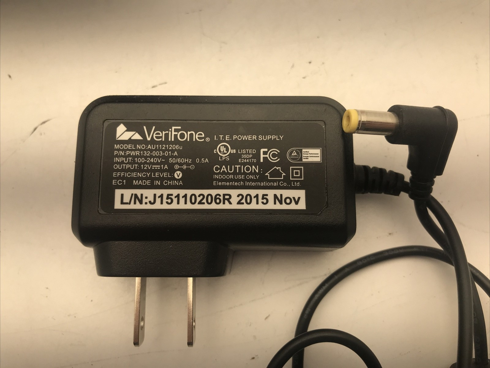 VeriFone MX 915 Credit Card Reader w/ AC adapter & MX900-02 POWERS ON UNTESTED