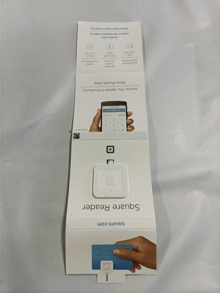 Square Credit Debit Card Reader 3.5mm Headphone Aux Jack White iPhone Android