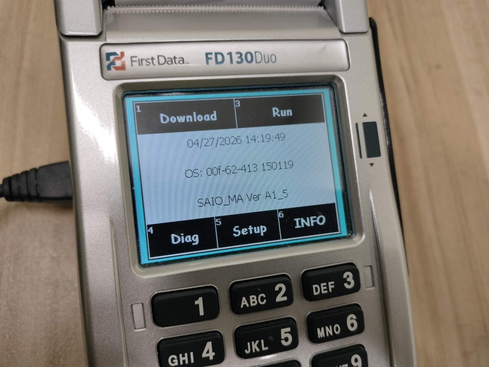 First Data FD130Duo Credit Card Machine w/ First Data Pinpad FD-35