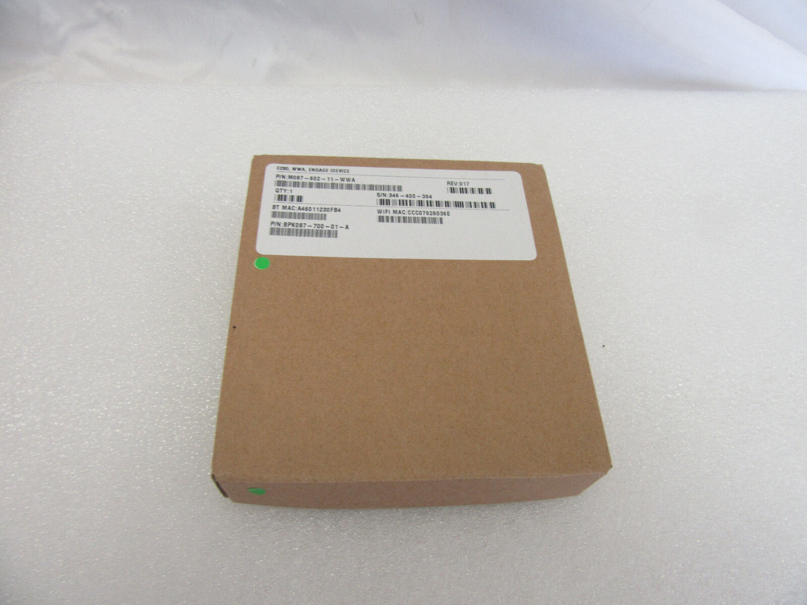 VERIFONE E280 mPOS WWA ENGAGE IDEVICE P/N: M087-602-11-WWA