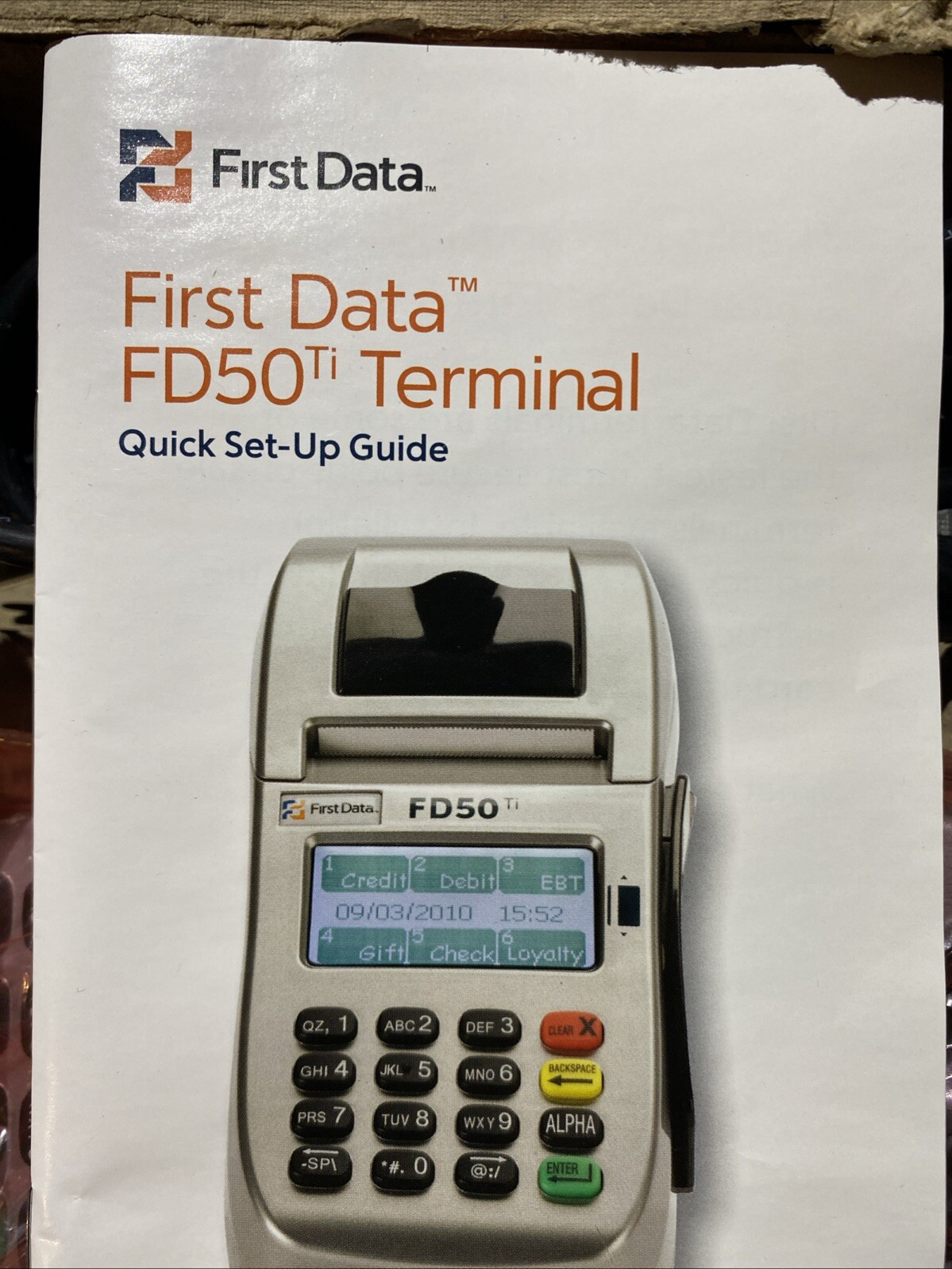 NEW In Box First Data FD50 Credit Card Terminal