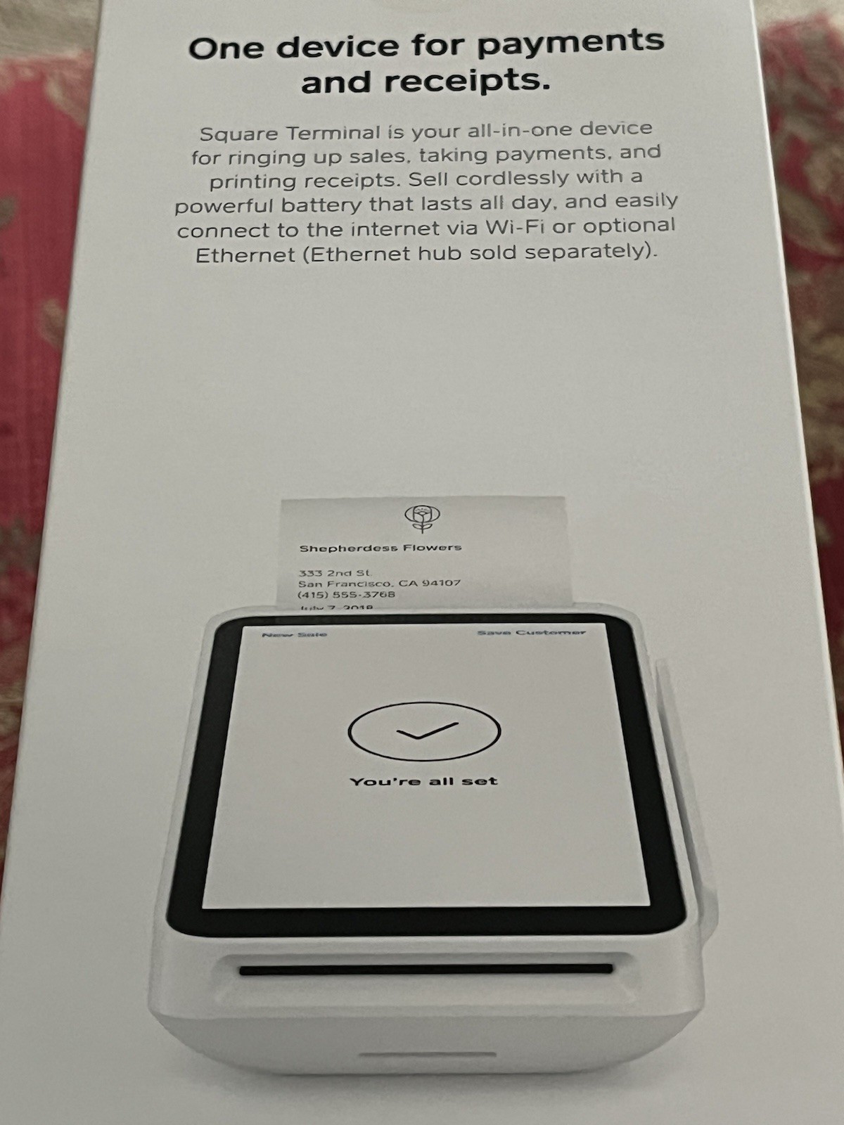 🔥 Sealed 🔥Square Terminal Credit Card Machine Mobile Pos Spd2-01