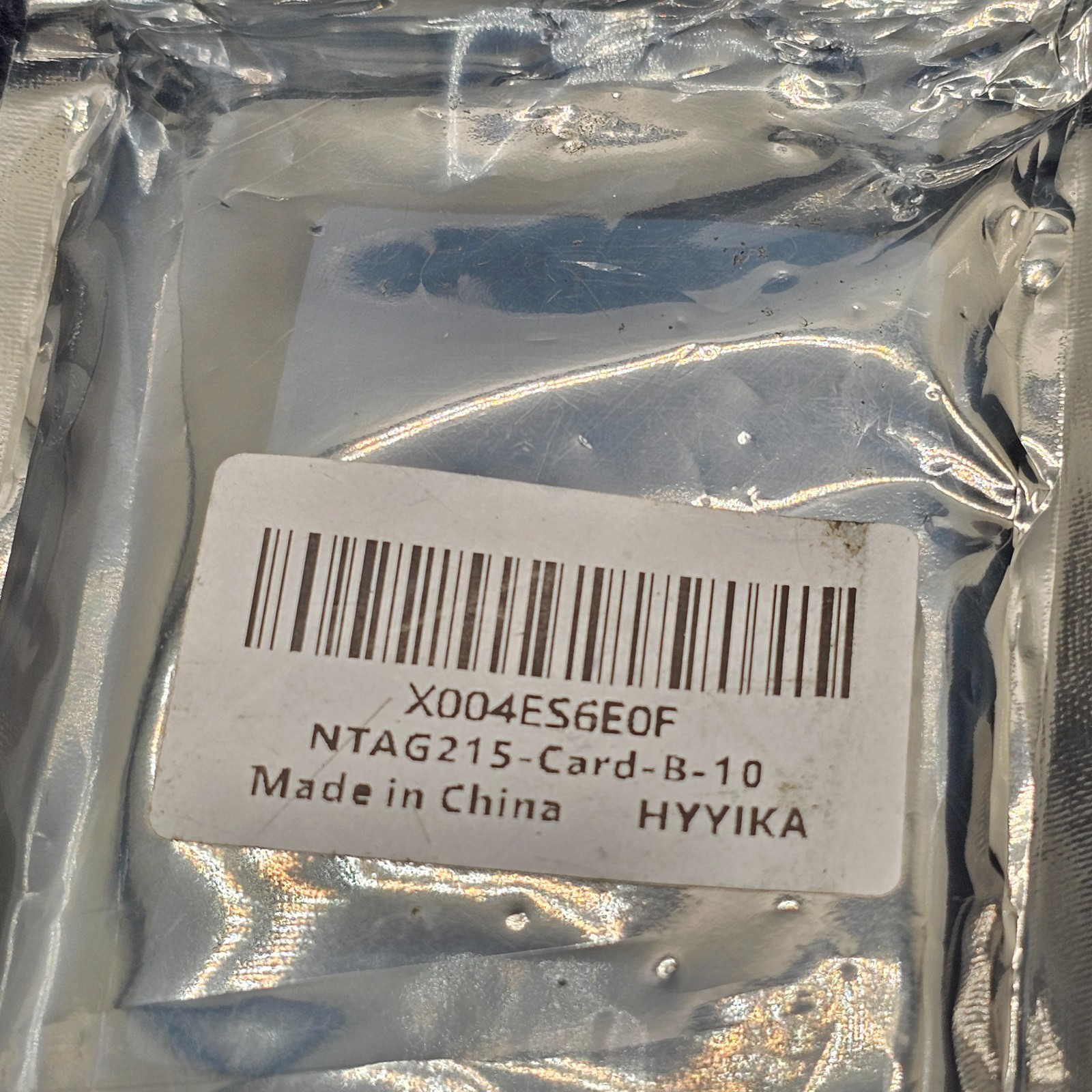 (10 PCS) HYYIKA NTAG215 NFC Tags Programmable Black NFC Cards
