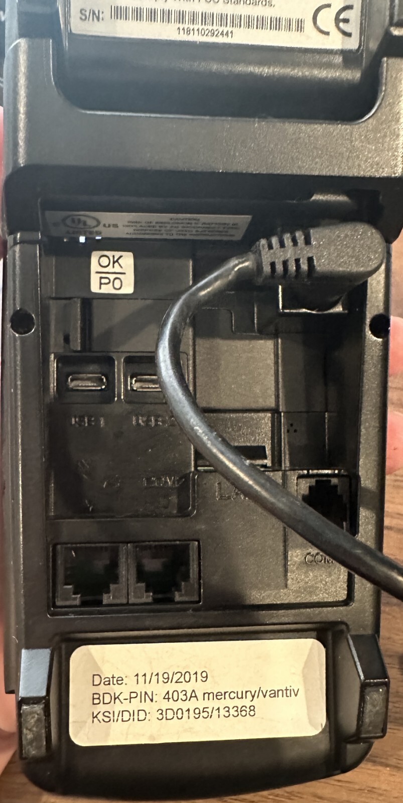 DEJAVOO Z11 VEGA3000 Credit and Debit Card Terminal with Power Supply