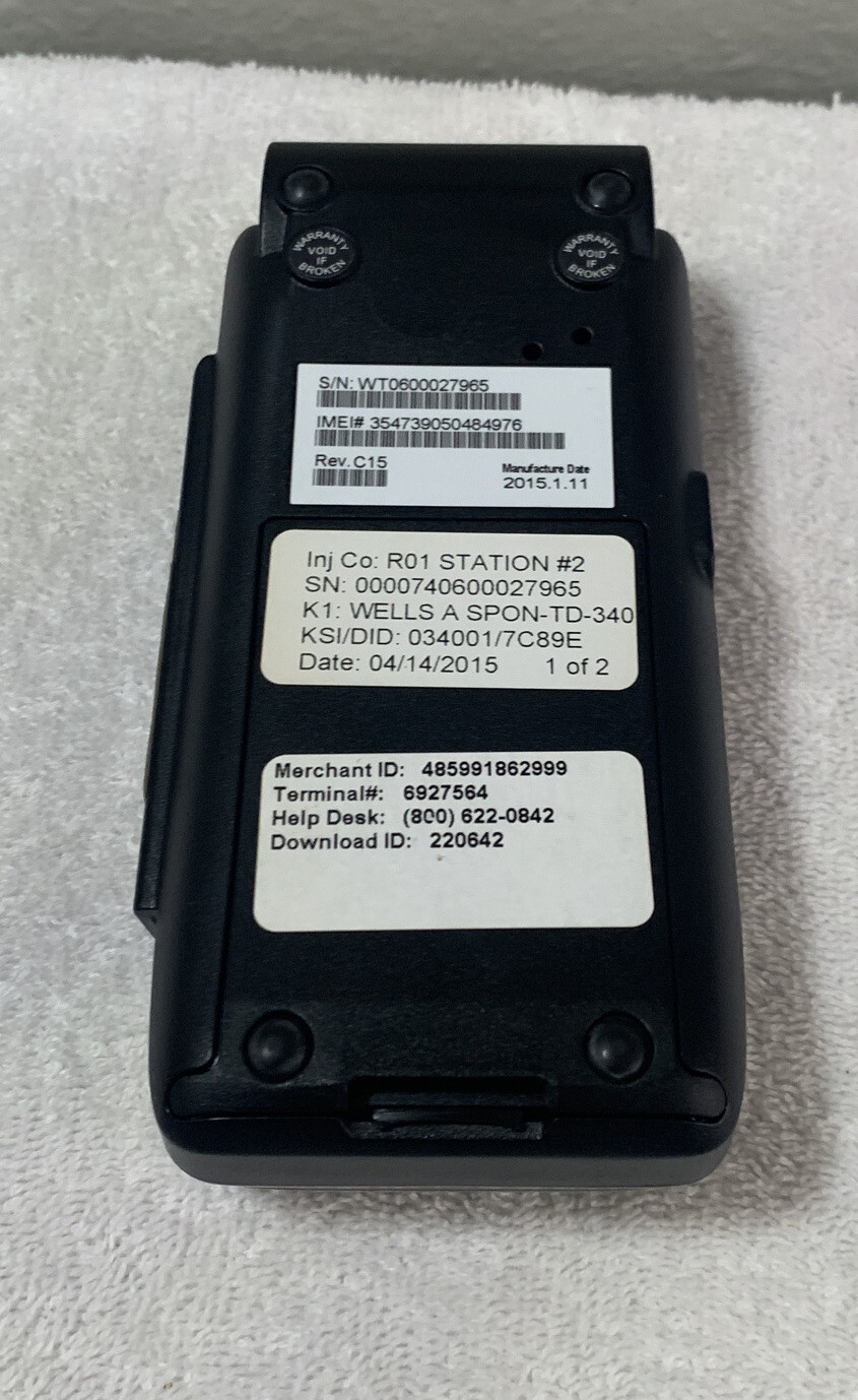 First Data FD 410 aAPT-103PUW Credit Card Payment Processing Terminal