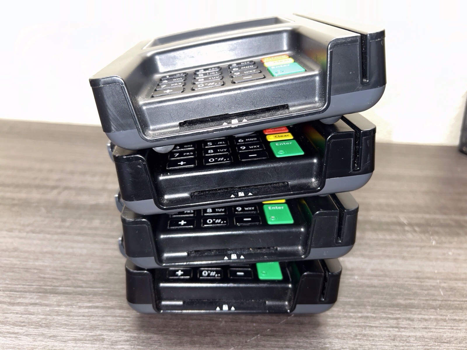 LOT OF 4 Ingenico ISC250 LCD Smart Payment Terminal Credit Card Reader | #D419