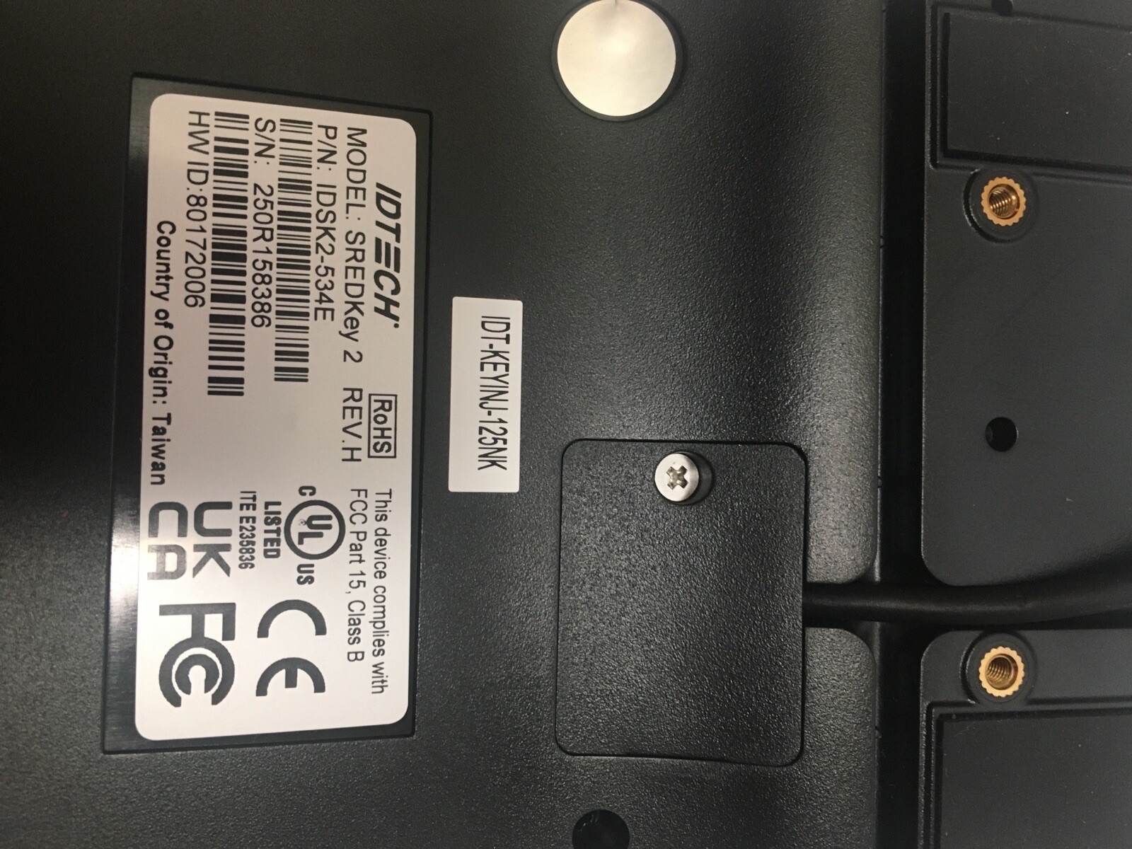 ID TECH SREDKey 2 IDSK2-534E USB 10-Key Keypad with MagStripe Reader