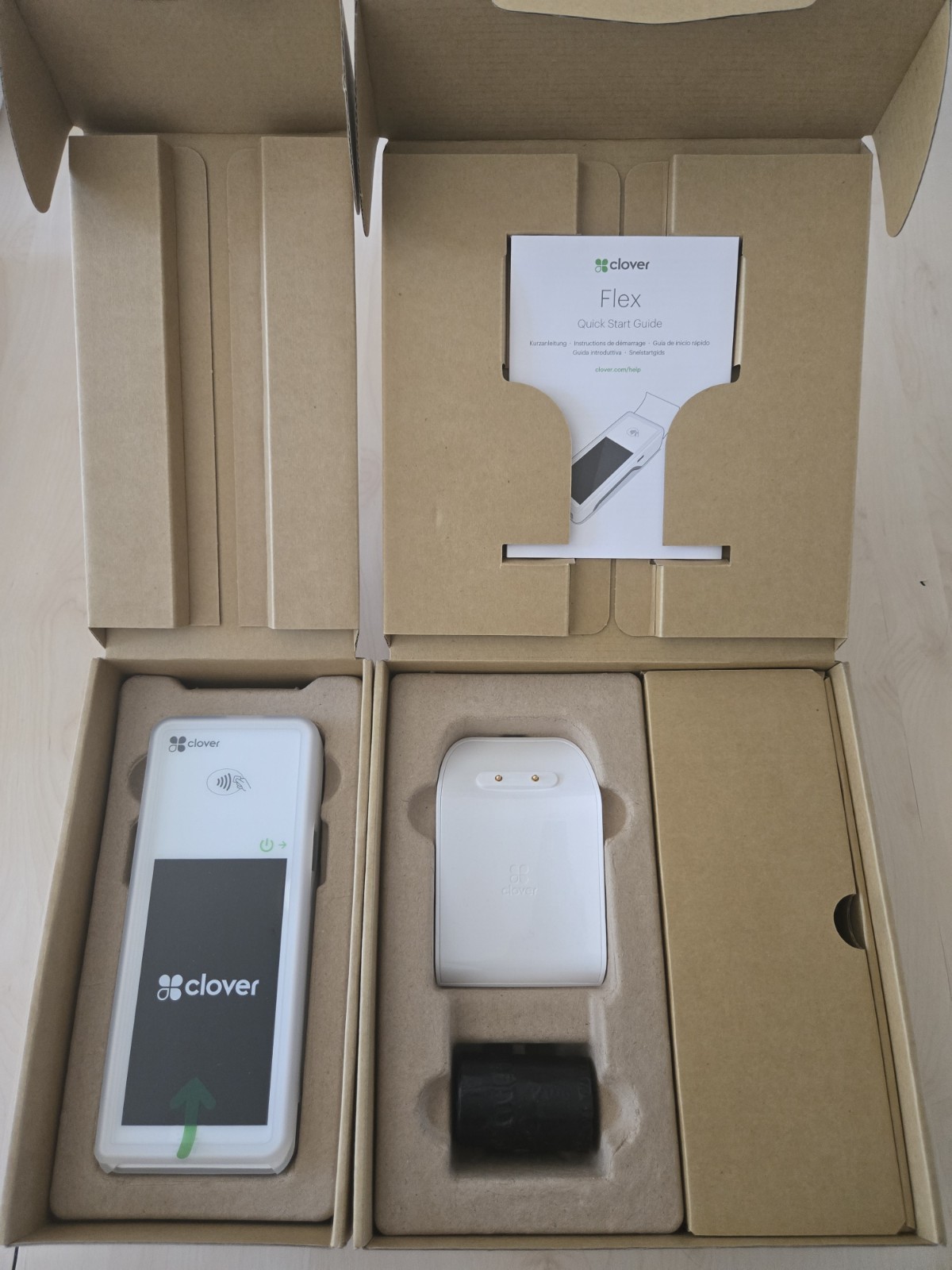 Clover Flex C403 K400 (U) Wi-Fi POS Credit Card Terminal Starter Kit Complete