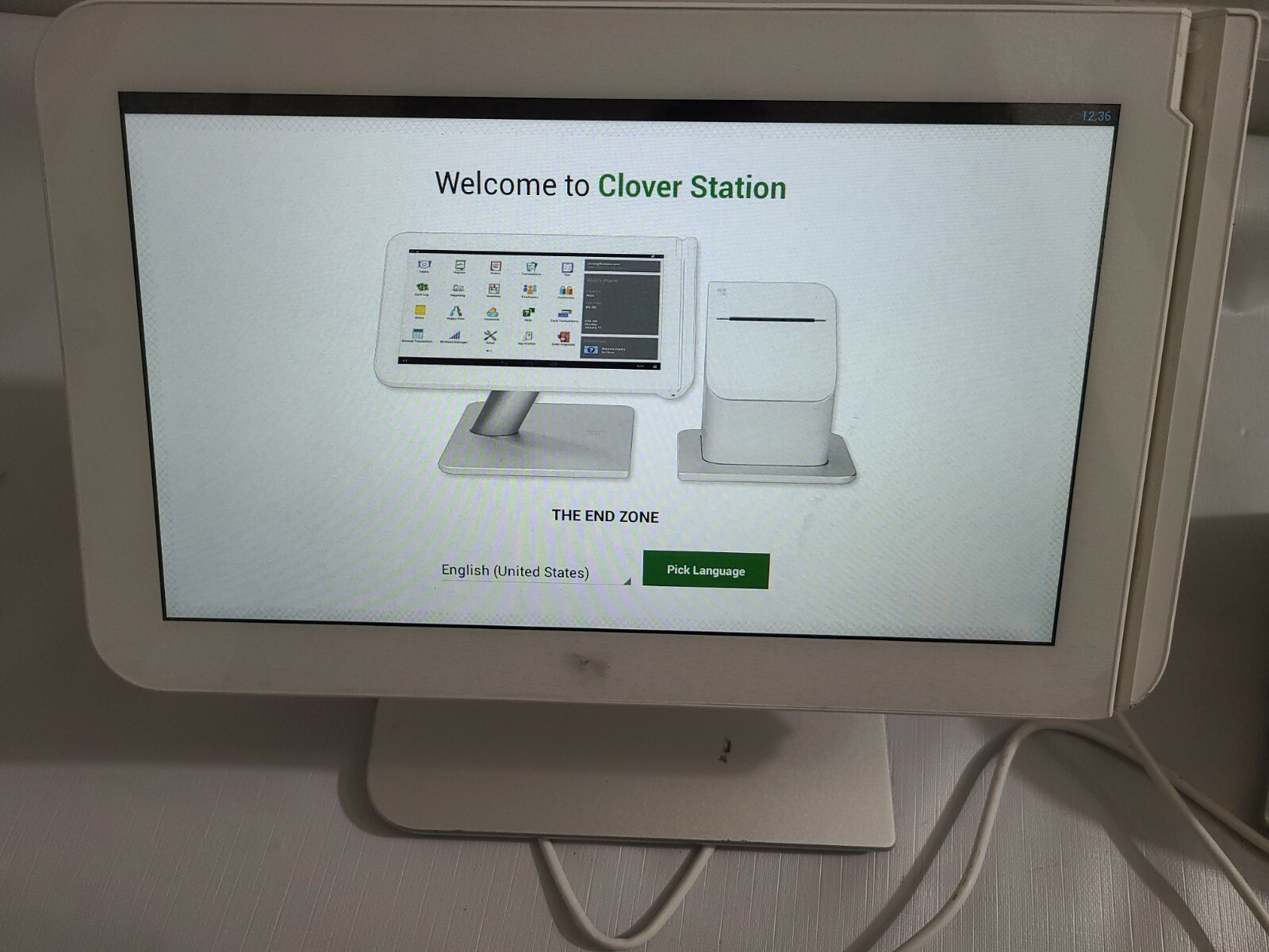 Clover Point of Sale C-100 System Station & p-100 Printer.