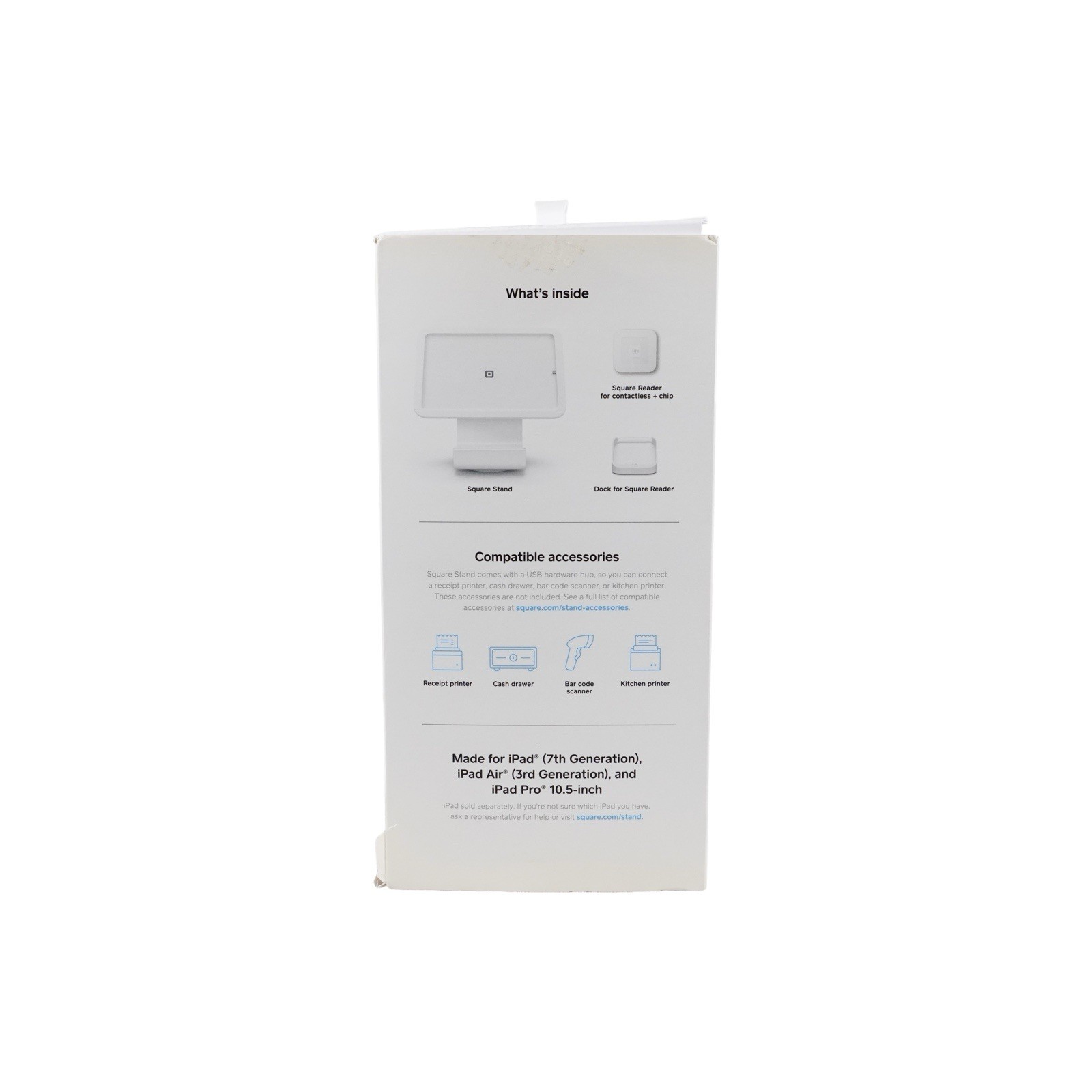 Square Stand 1st Gen iPad POS Contactless Chip Reader Dock Complete Open Box