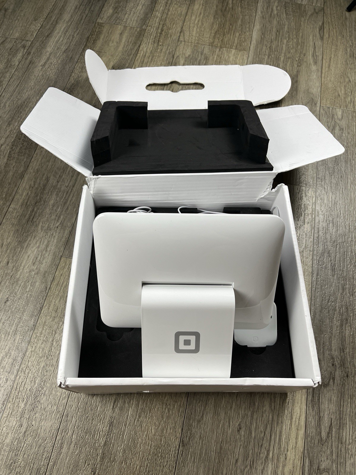 Square POS iPad System Tablet Monitor Stand Terminal Base & Cords A-SKU-2073-02