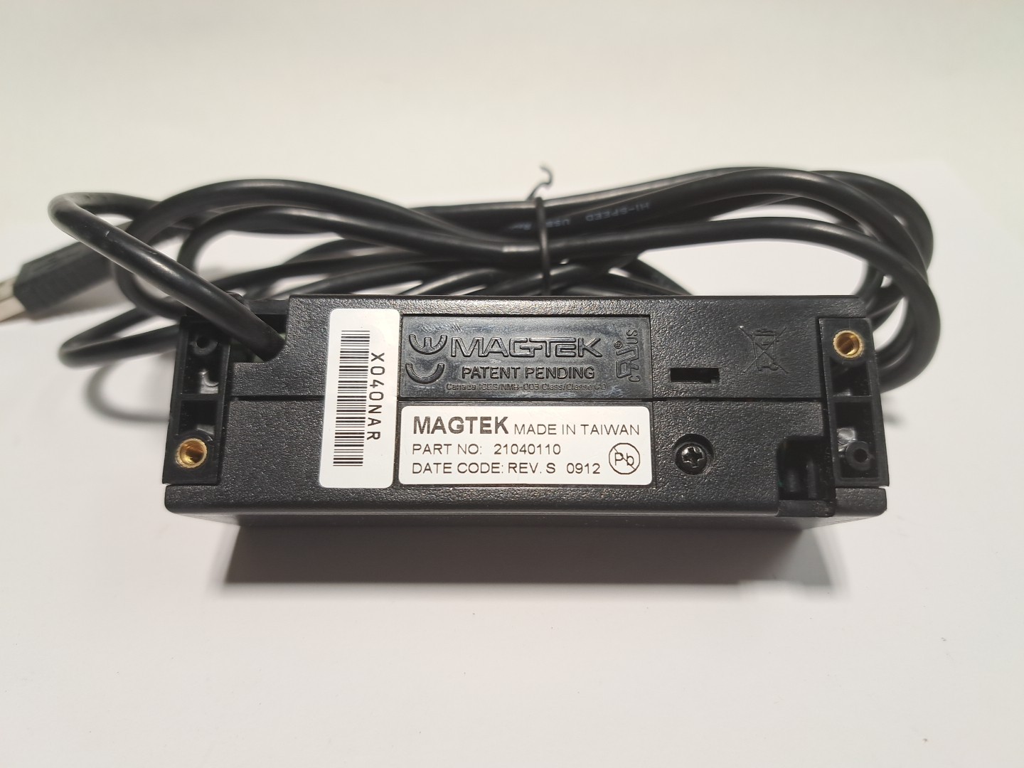 MagTek 21040110 USB Magnetic Credit Card Swipe Reader