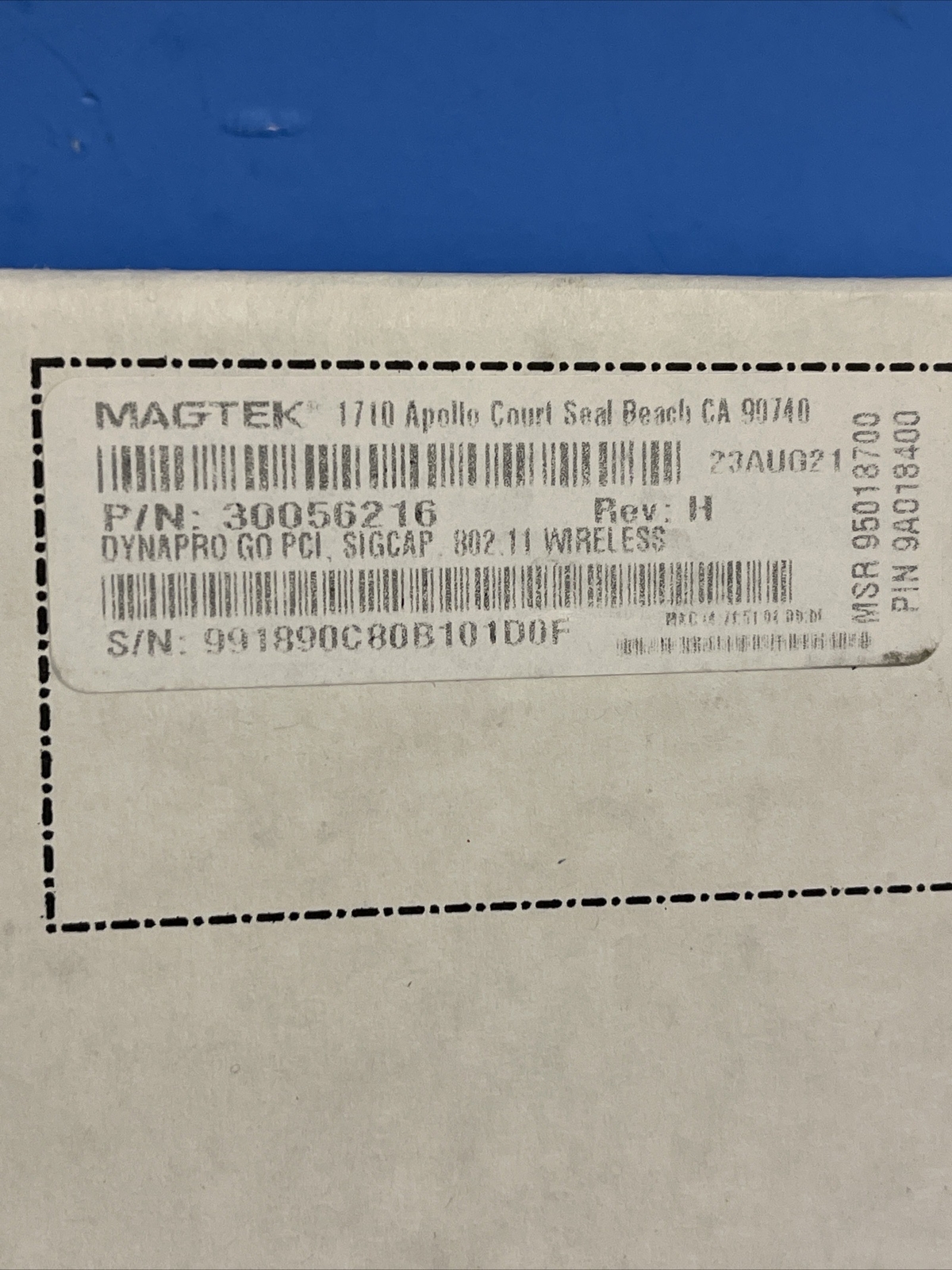 MAGTEK DynaPro GO PCI SIGCAP WIRELESS 30056216 HANDHELD SECURE PIN ENTRY DEVICE