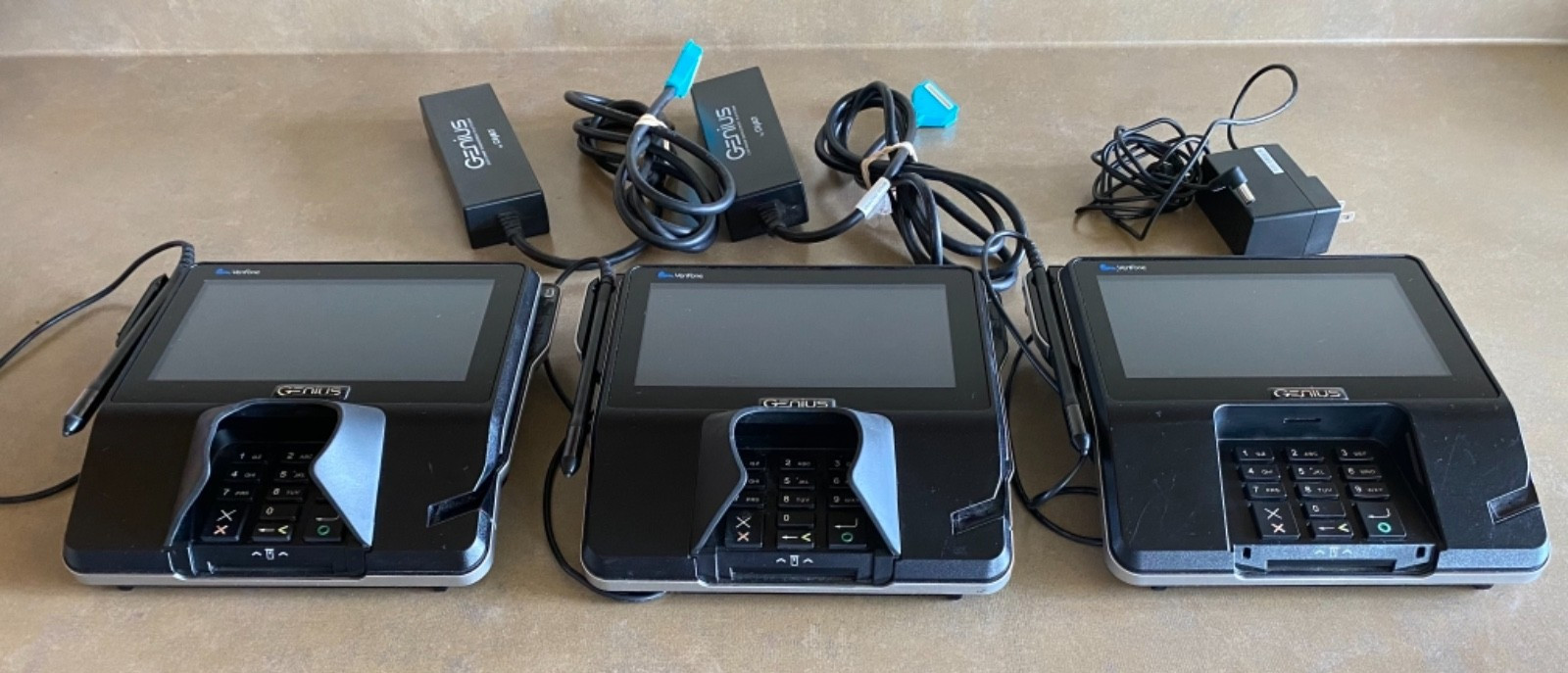 Lot 3 Verifone MX 925CTLS POS Credit Card Payment Terminal w/Stylus PLS READ