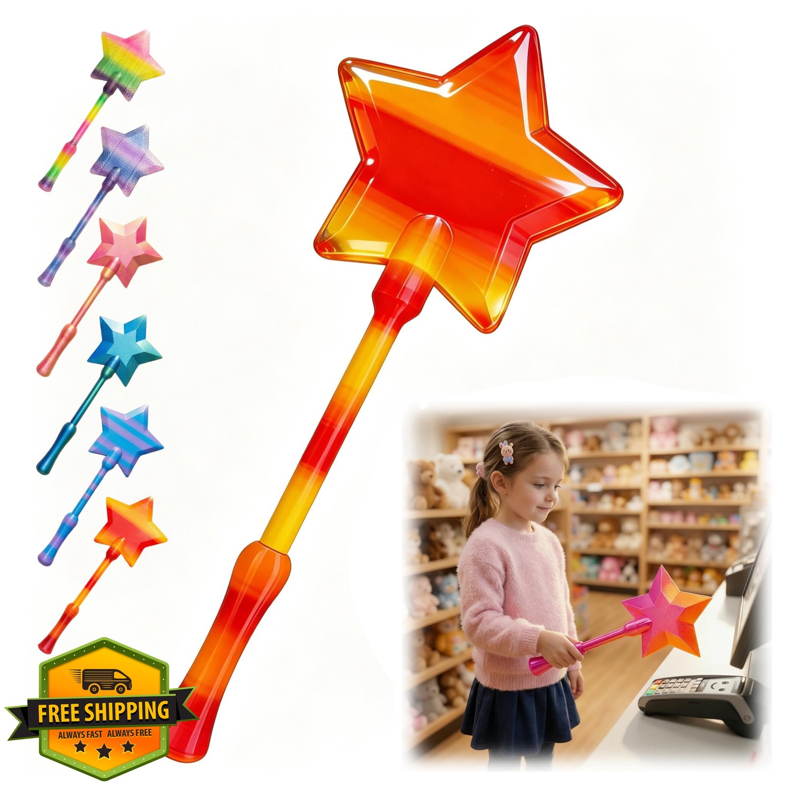 CVYDJXVW Credit Card Wand Tap Pay Orange Pink