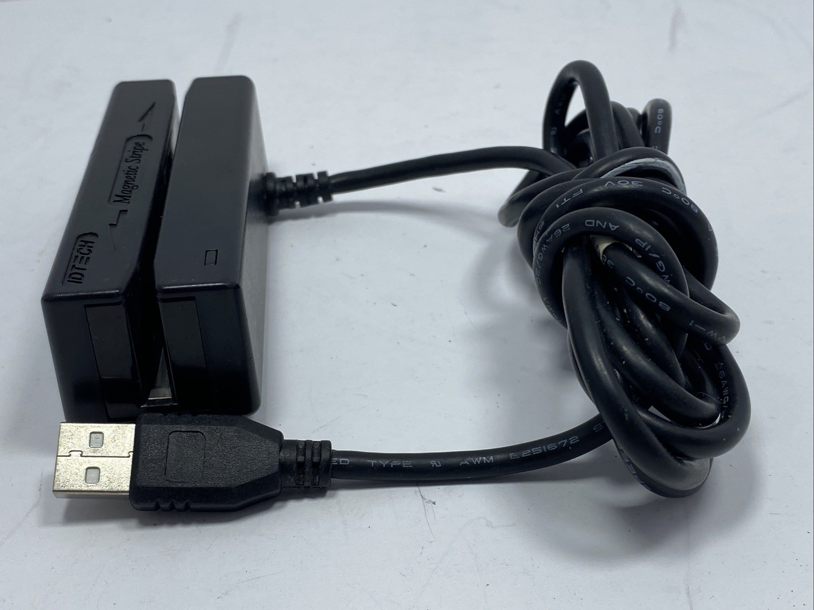 Idtech IDMB-334112B Card Reader USB Magnetic Stripe Bi-Directional Swipe TESTED