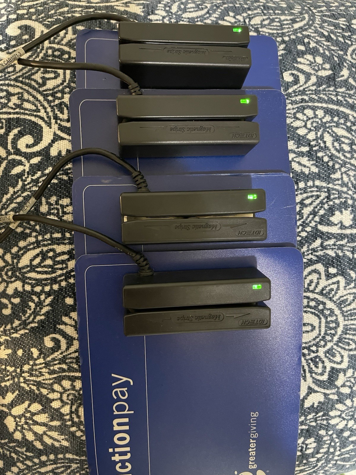 ID Tech IDMB-334112B USB Magnetic Strip Reader Black Lot of 4
