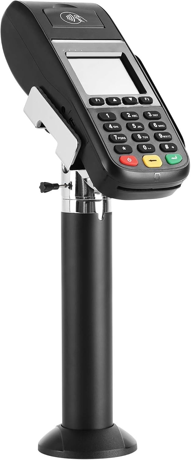 Adjustable Card Terminal Stand | Clamp Width | Swivel Tilt