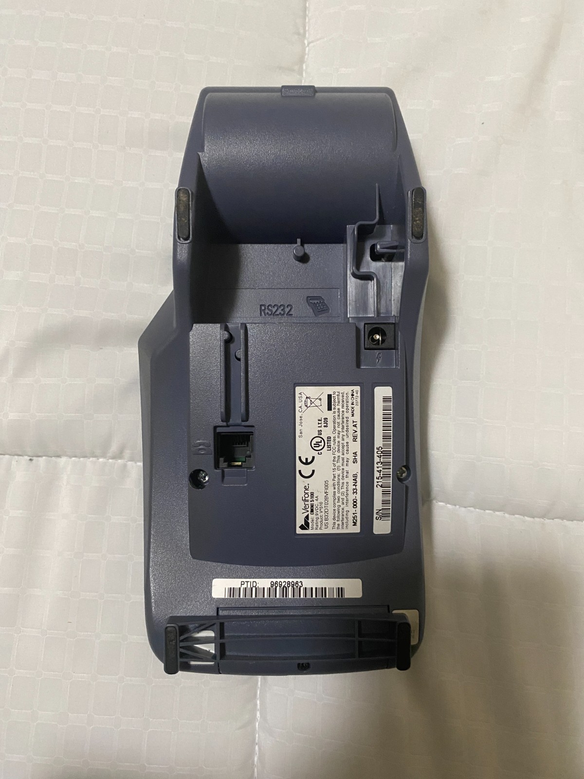 VeriFone VX510 POS Credit Card Reader Terminal Used