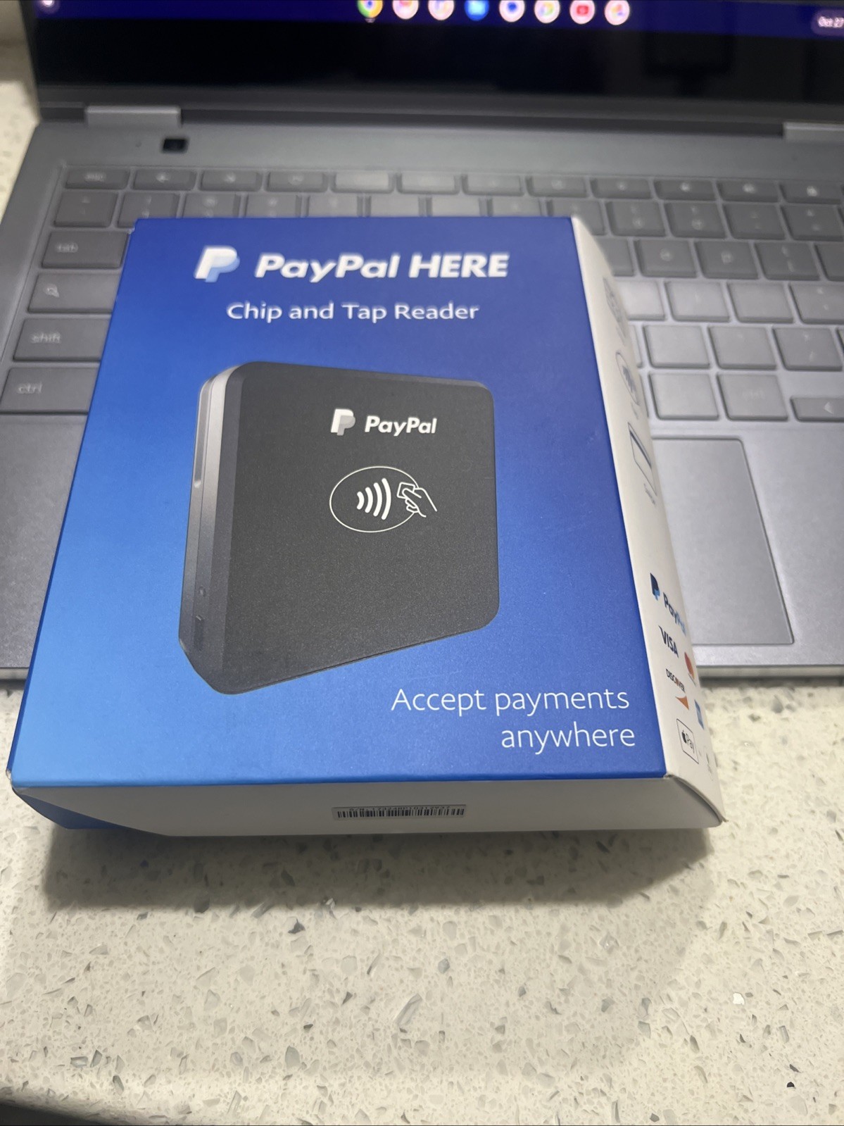 NEW PayPal HERE Chip and Tap Credit/Debit Card Reader / Card Scanner PCTUSDCRT 6