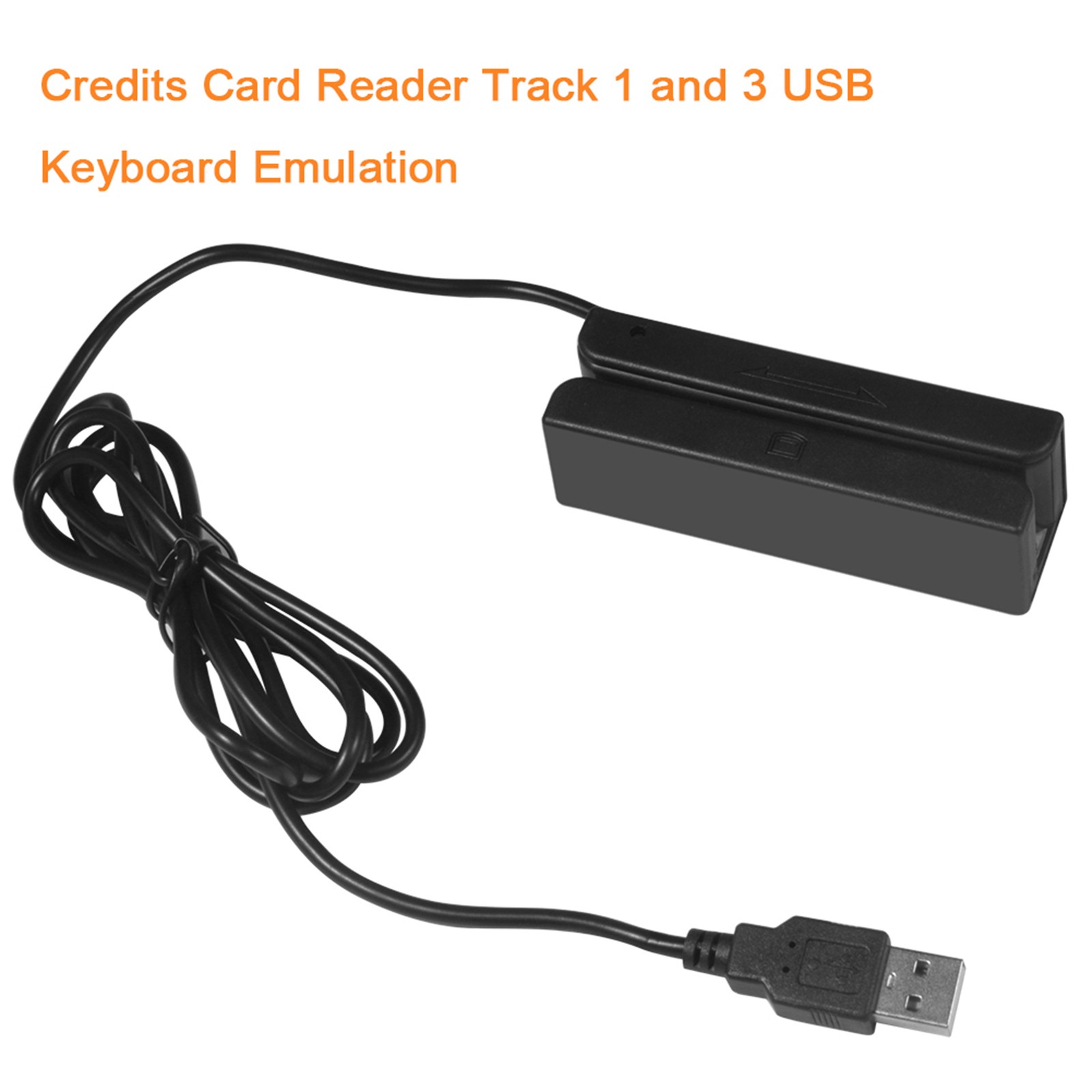 MSR580 USB Magnetic Strip Card Reader 3 Tracks Mini Mag HiCo Swiper