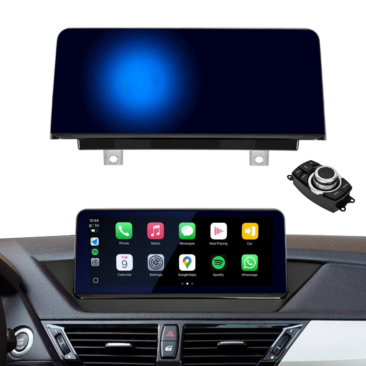 PEMP 10.25″ Blue Anti-Glare Linux HD Screen for BMW X1 E84 CIC Wireless and W…