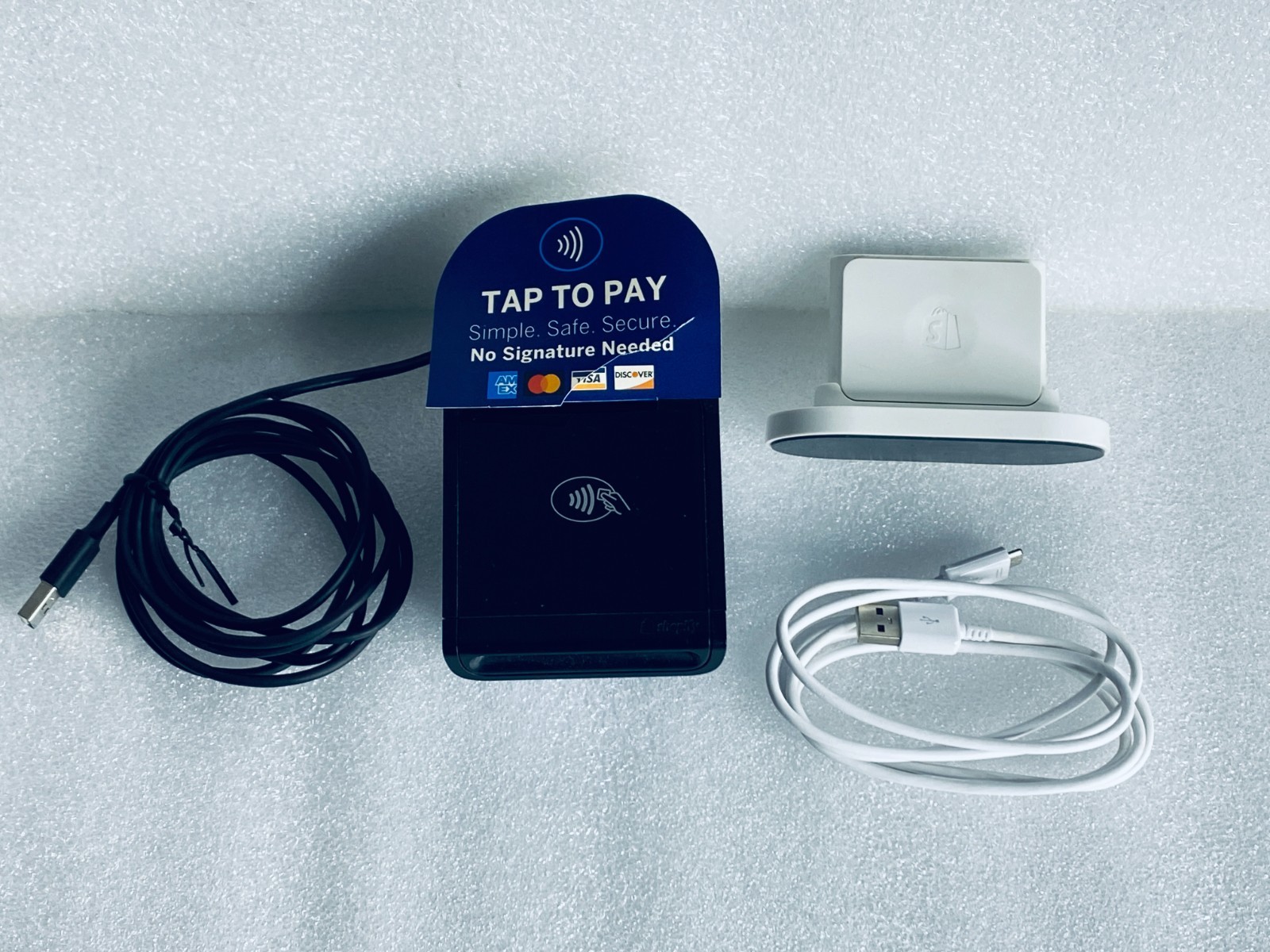 Lot Of 2-Shopify Tap & Chip S1802 Card Reader W/ Dock & S1701 Chip/Swipe Reader