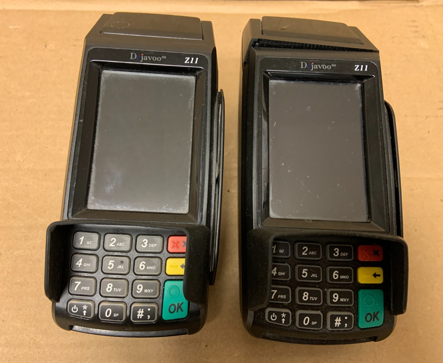 Lot of 2 D Javoo Z11 Model Vega3000 Credit Card Terminal, no power supply