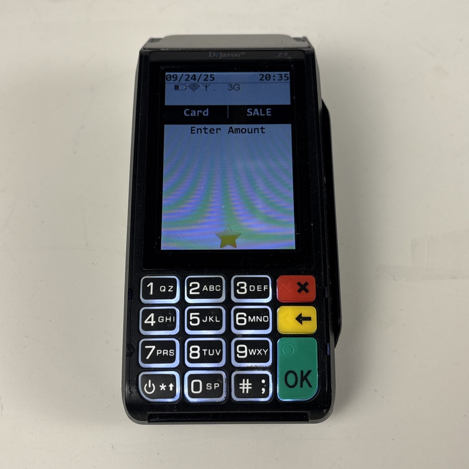 Dejavoo Z9 Vega 3000 3G WiFi Wireless Contactless Credit Card Terminal (C-53)