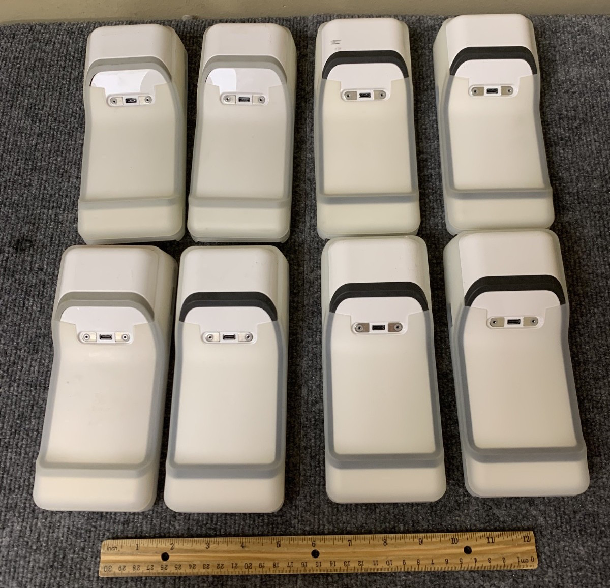 Lot of 8 Clover Flex Touchscreen POS Card Readers w/ Silicone Covers (As Is)